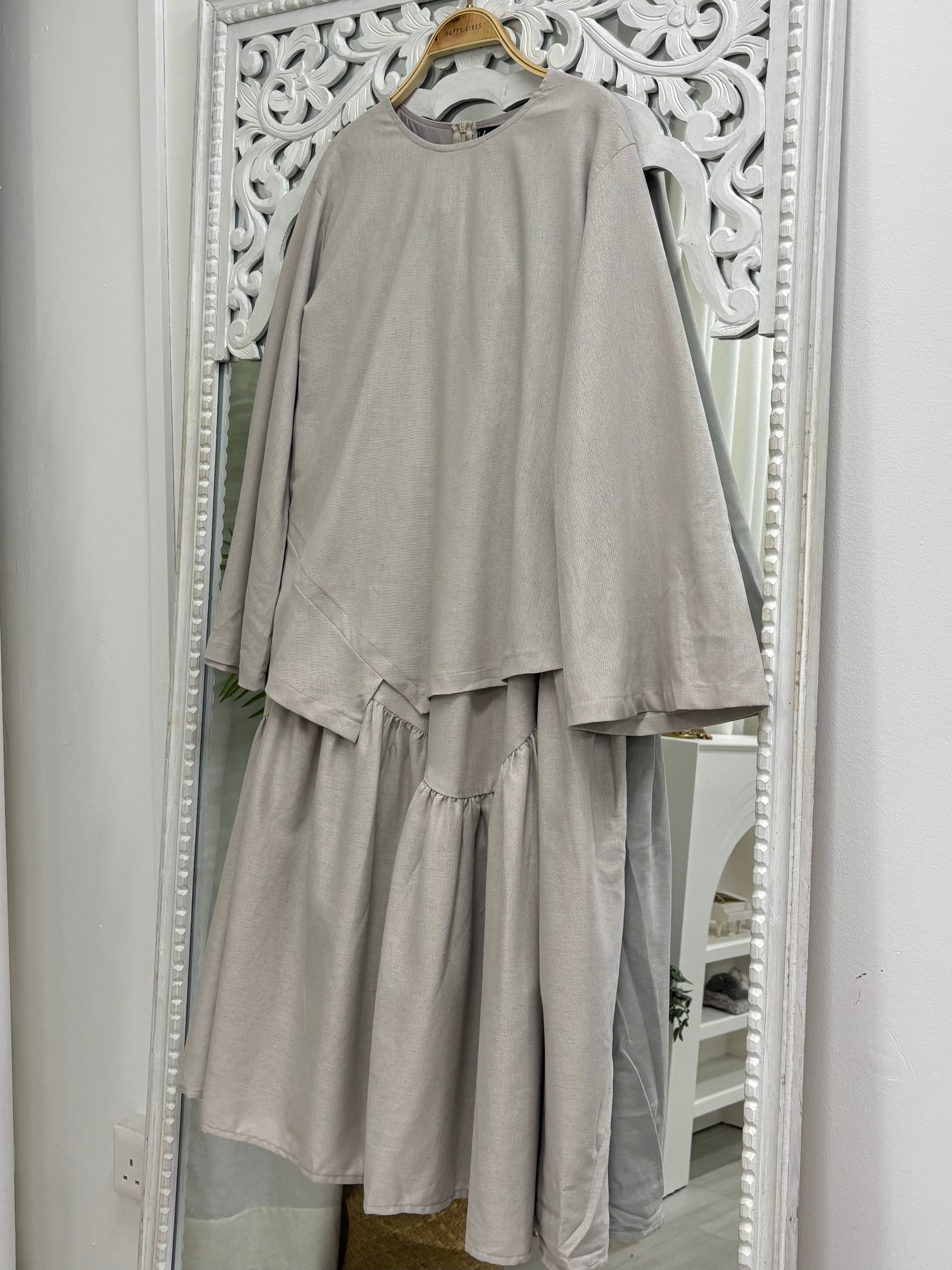 Muse Corset Skirt Set Linen Version