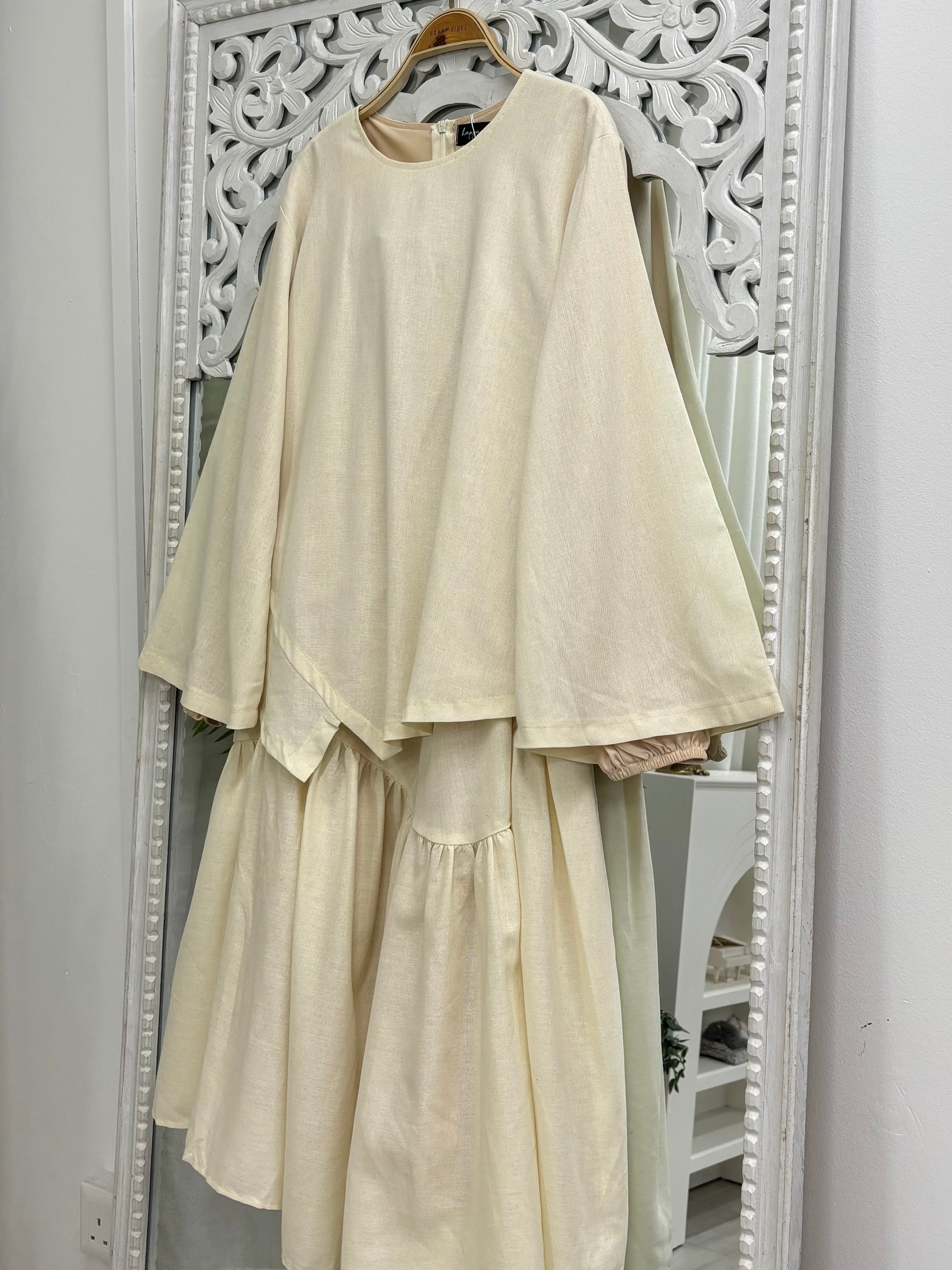 Muse Corset Skirt Set Linen Version