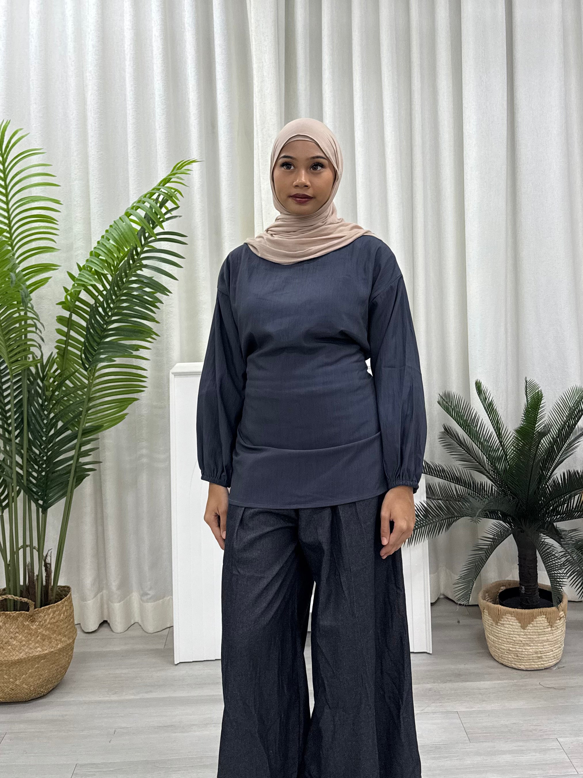 Fina Flare Denim Pants - Free Size Fits upto 2XL