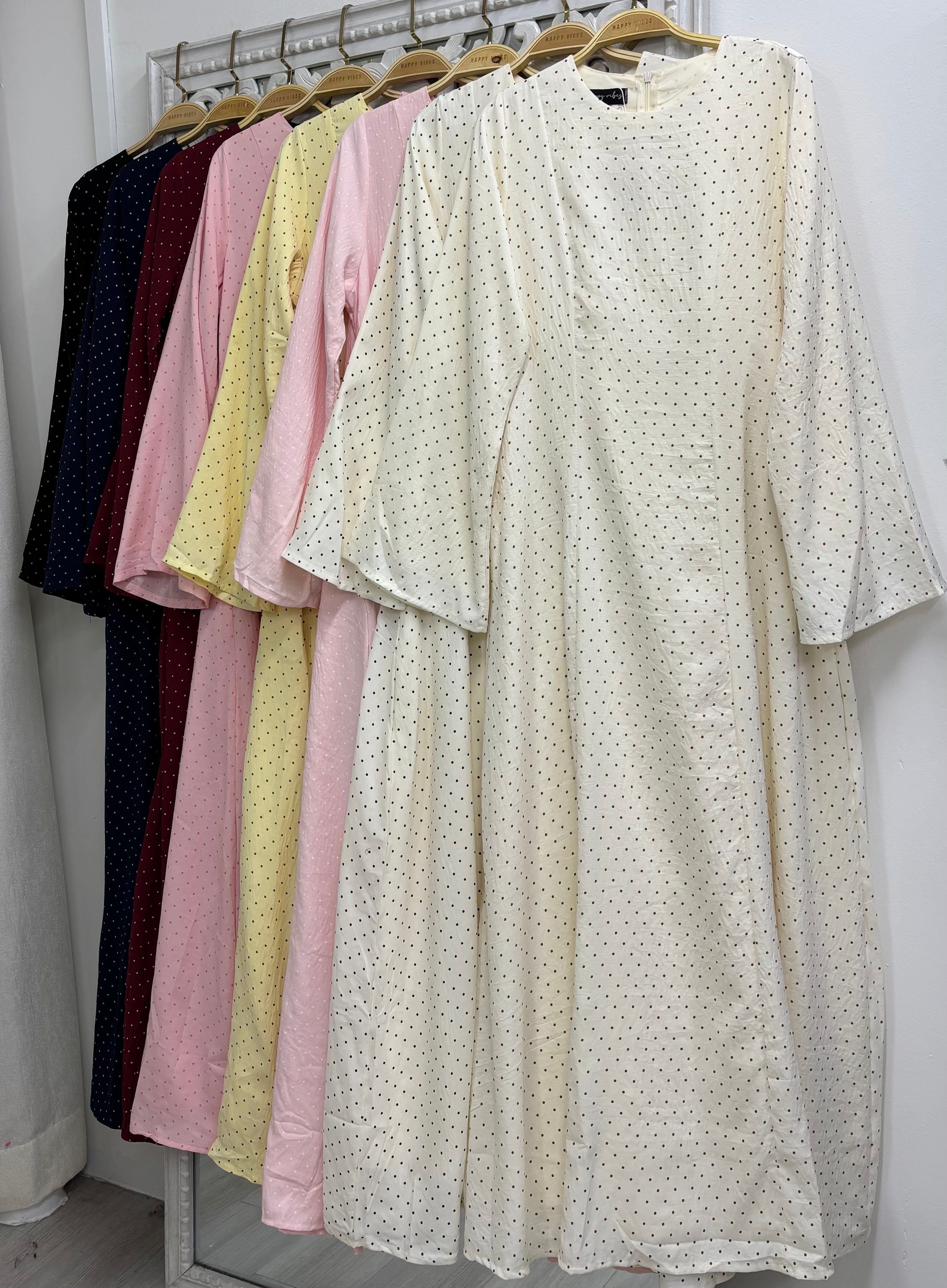 Solenne Corset Dress - Dots