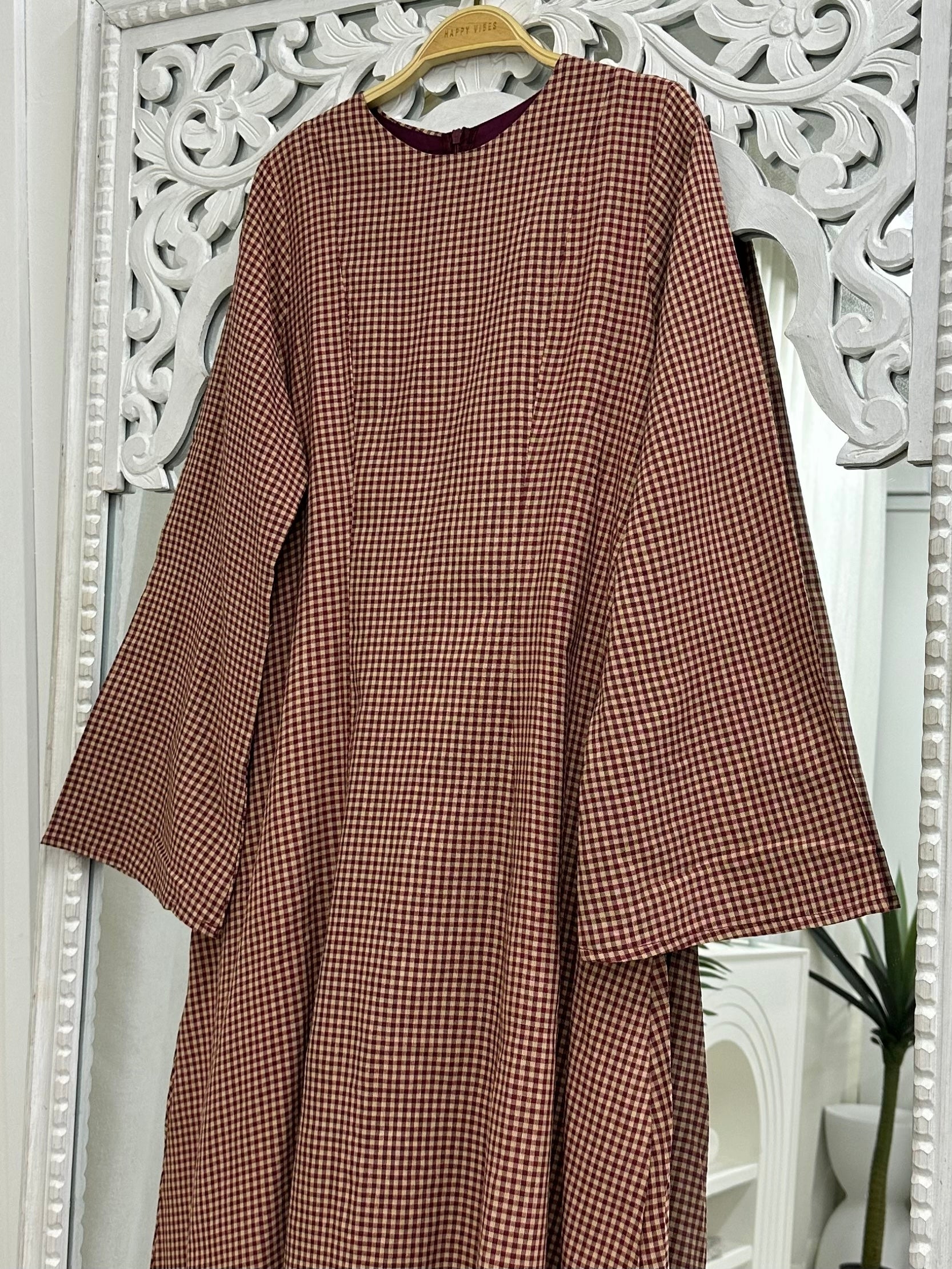 Solenne Corset Dress - Checks