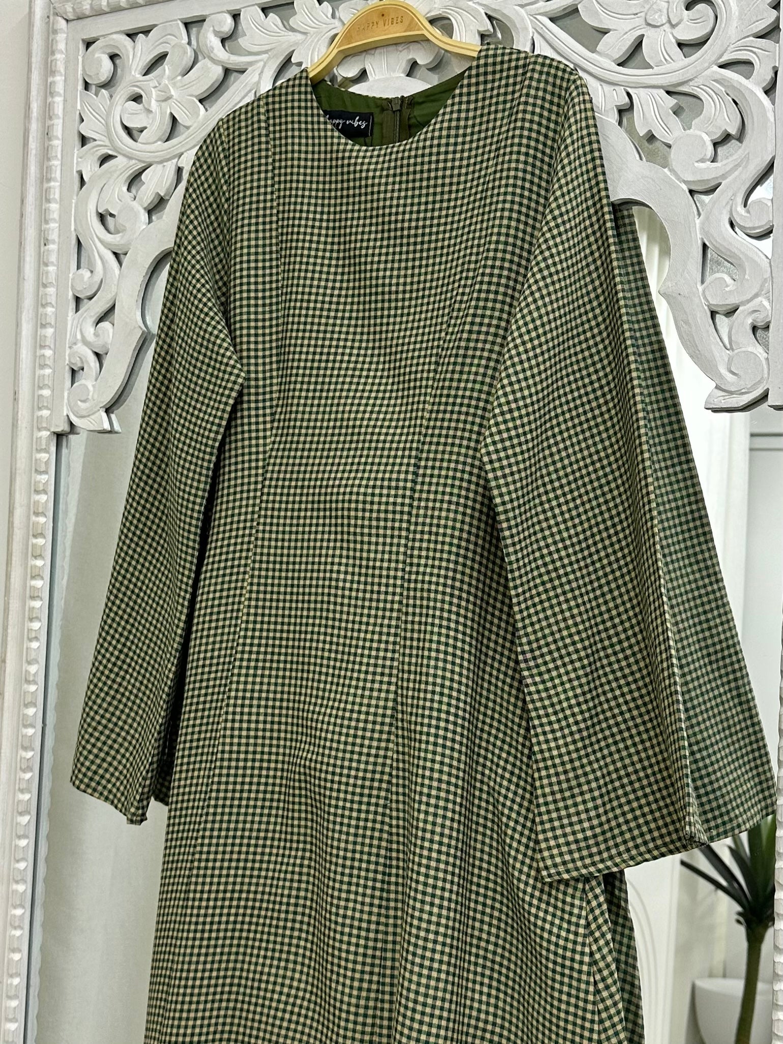 Solenne Corset Dress - Checks