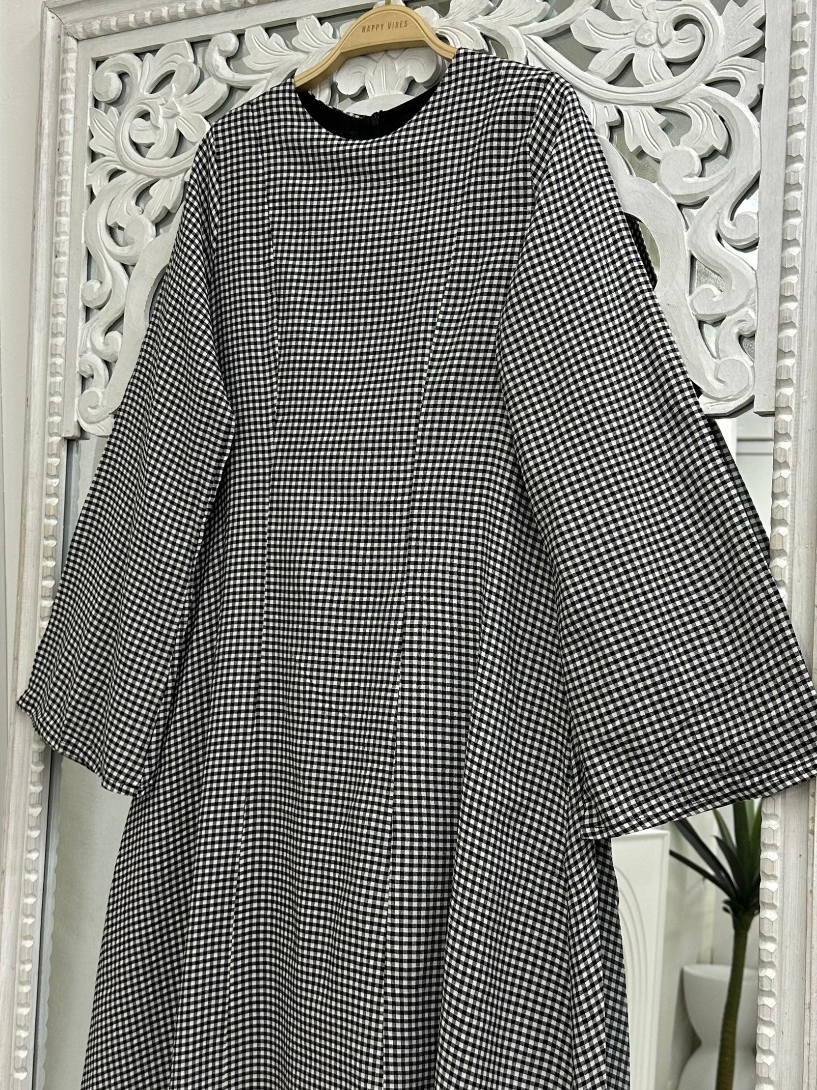 Solenne Corset Dress - Checks