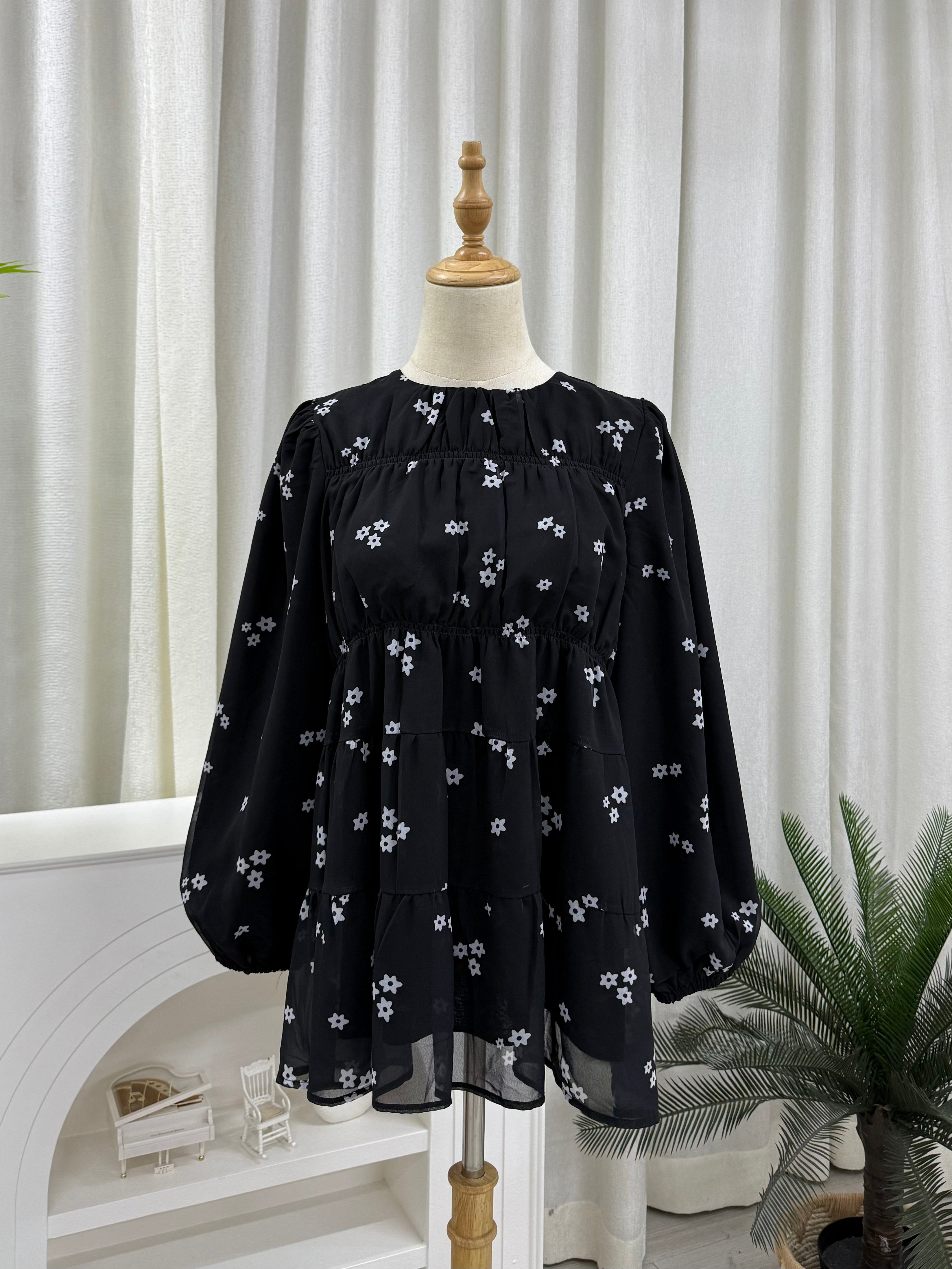 Freya Printed Ruched Top