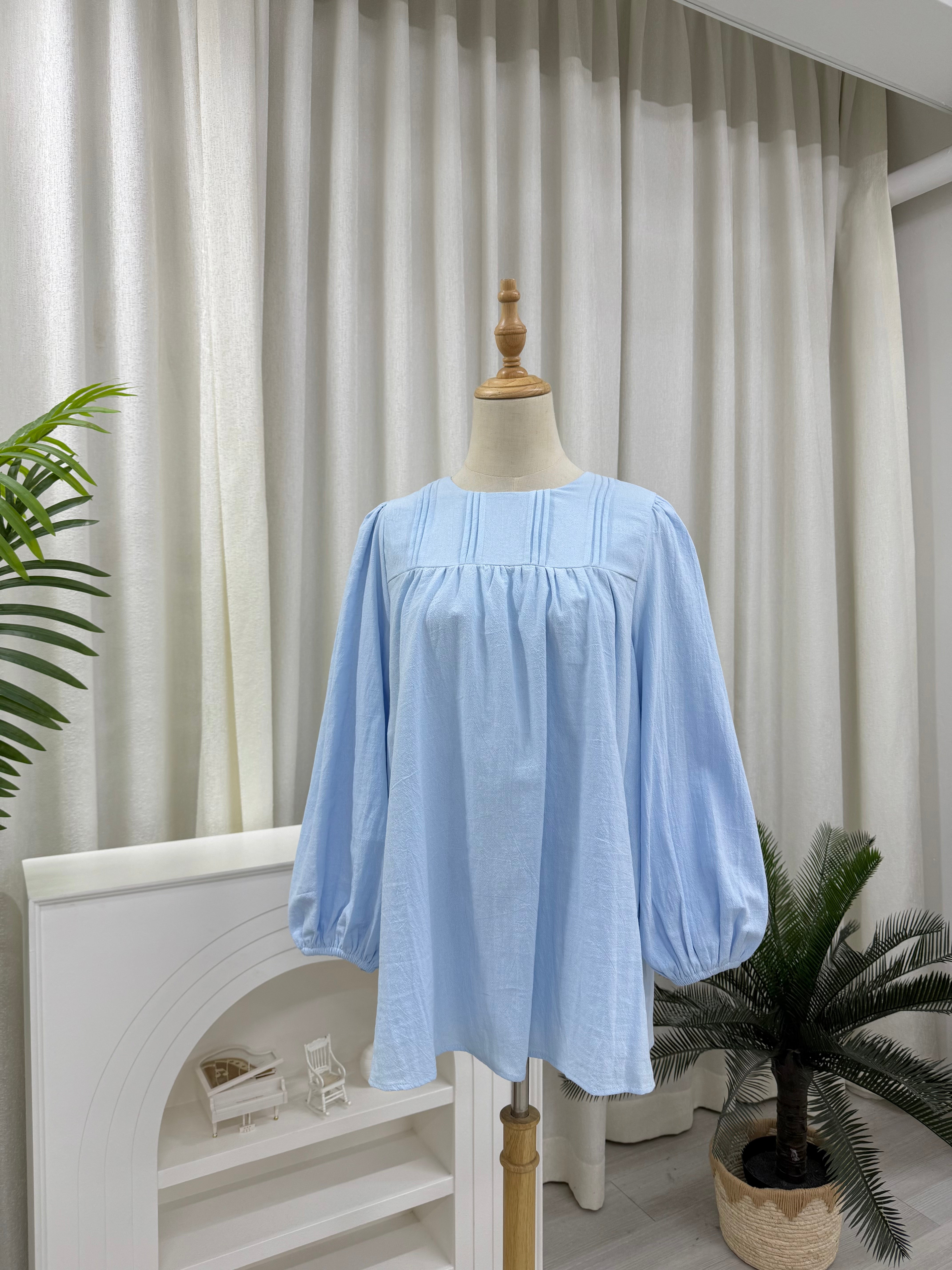 Qiara Pleats Plain Top
