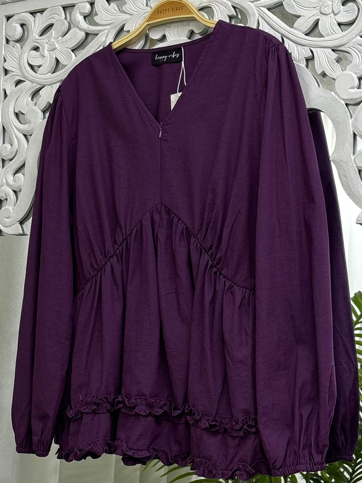 Sunday Ruffles Top Hv Label