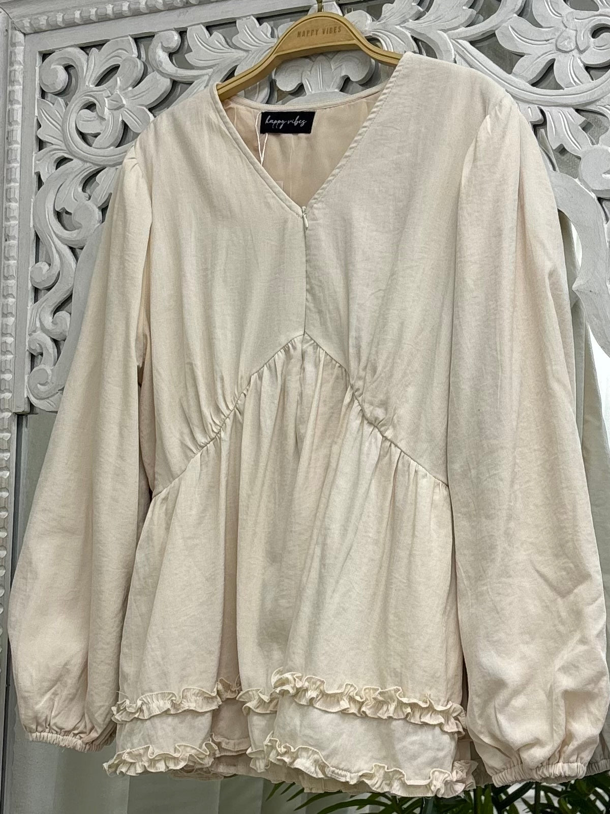 Sunday Ruffles Top Hv Label