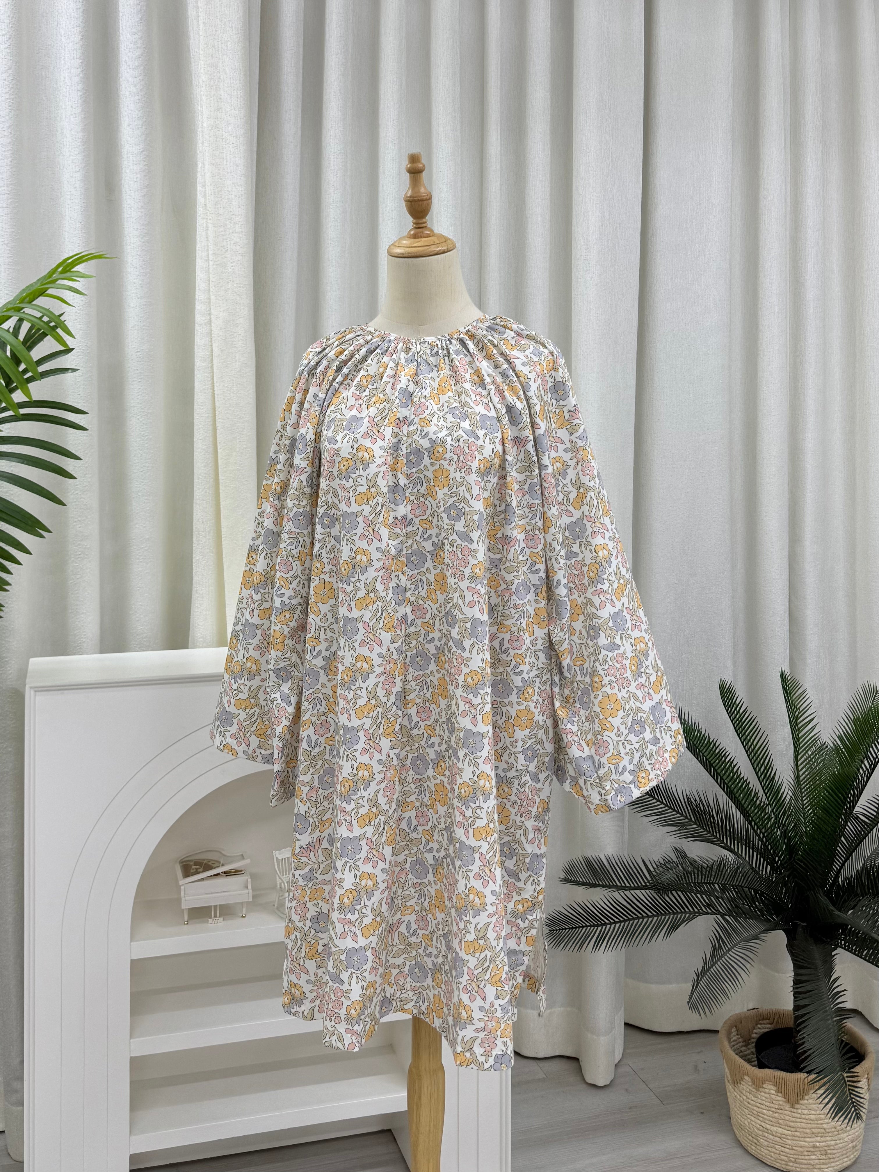 Oversized Cotton Raglan Tunic