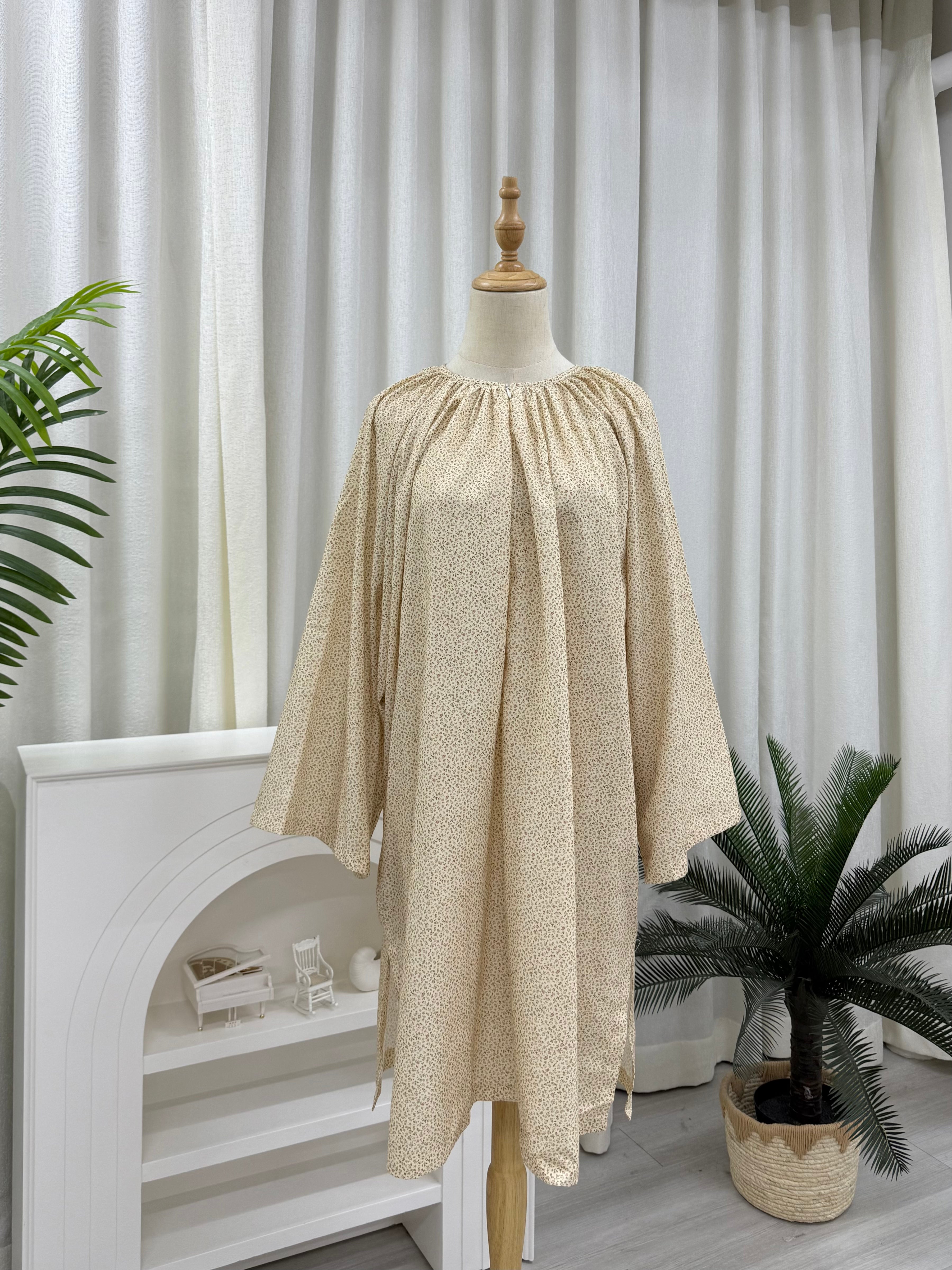 Oversized Cotton Raglan Tunic