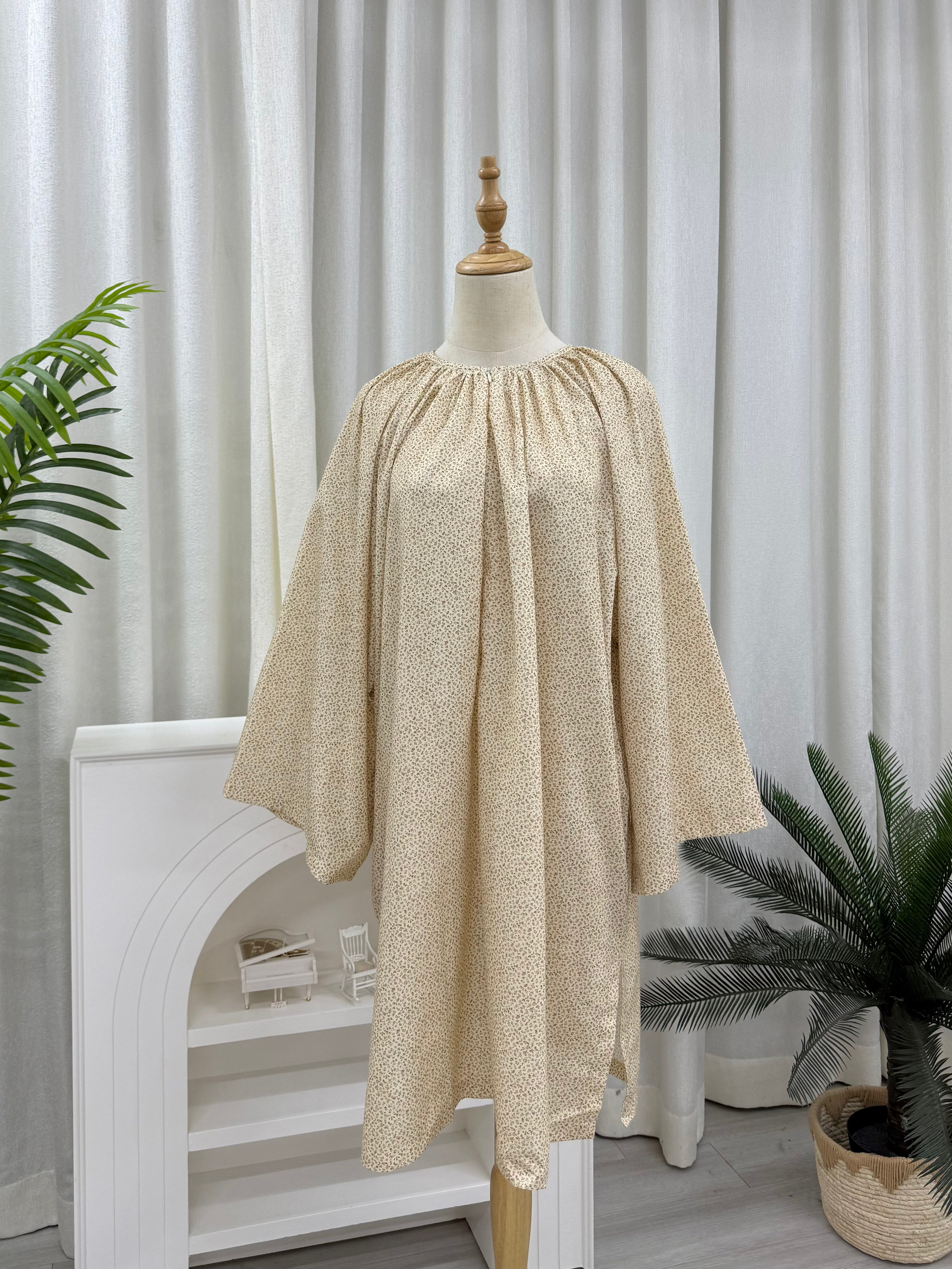 Oversized Cotton Raglan Tunic
