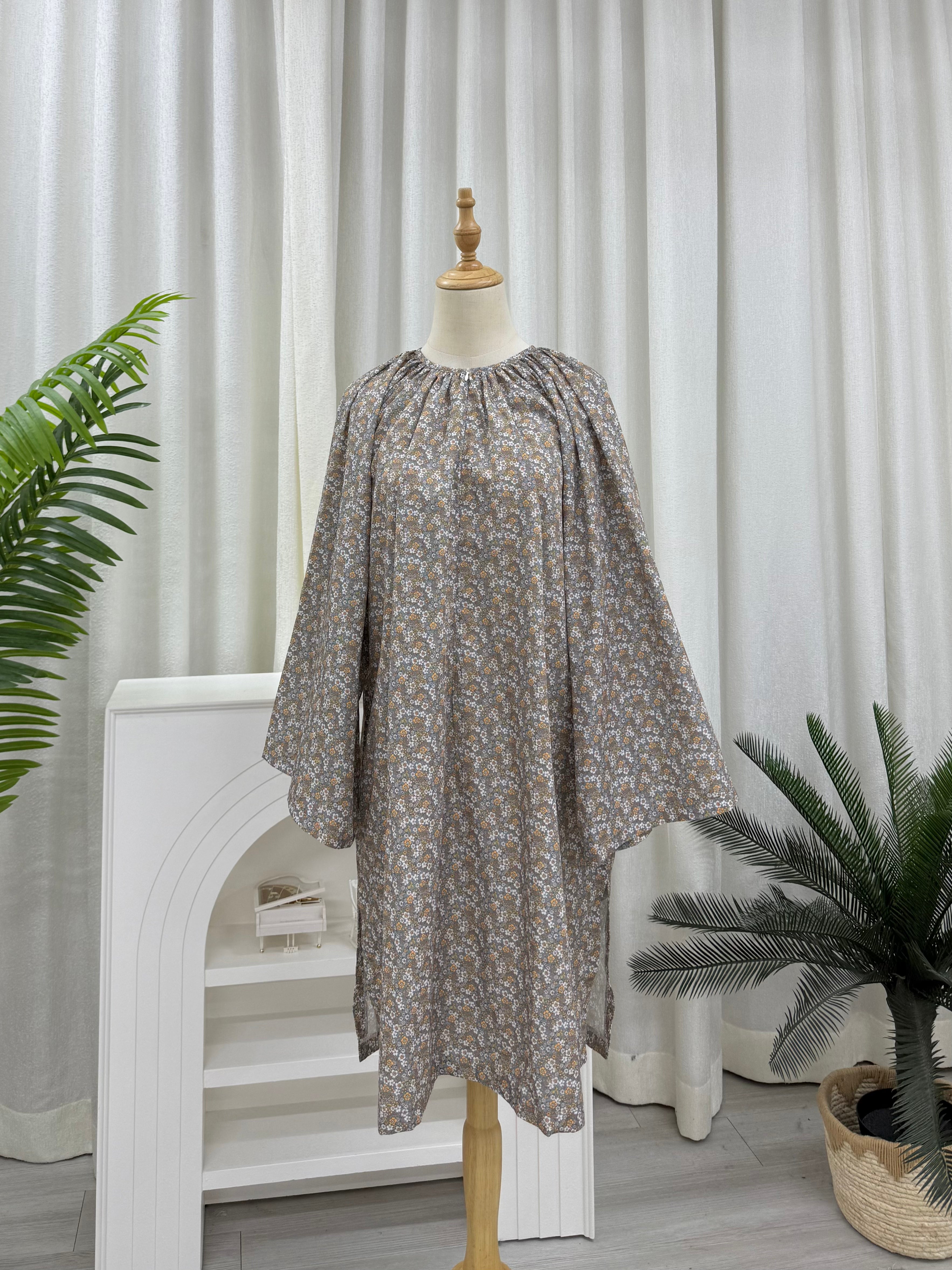 Oversized Cotton Raglan Tunic
