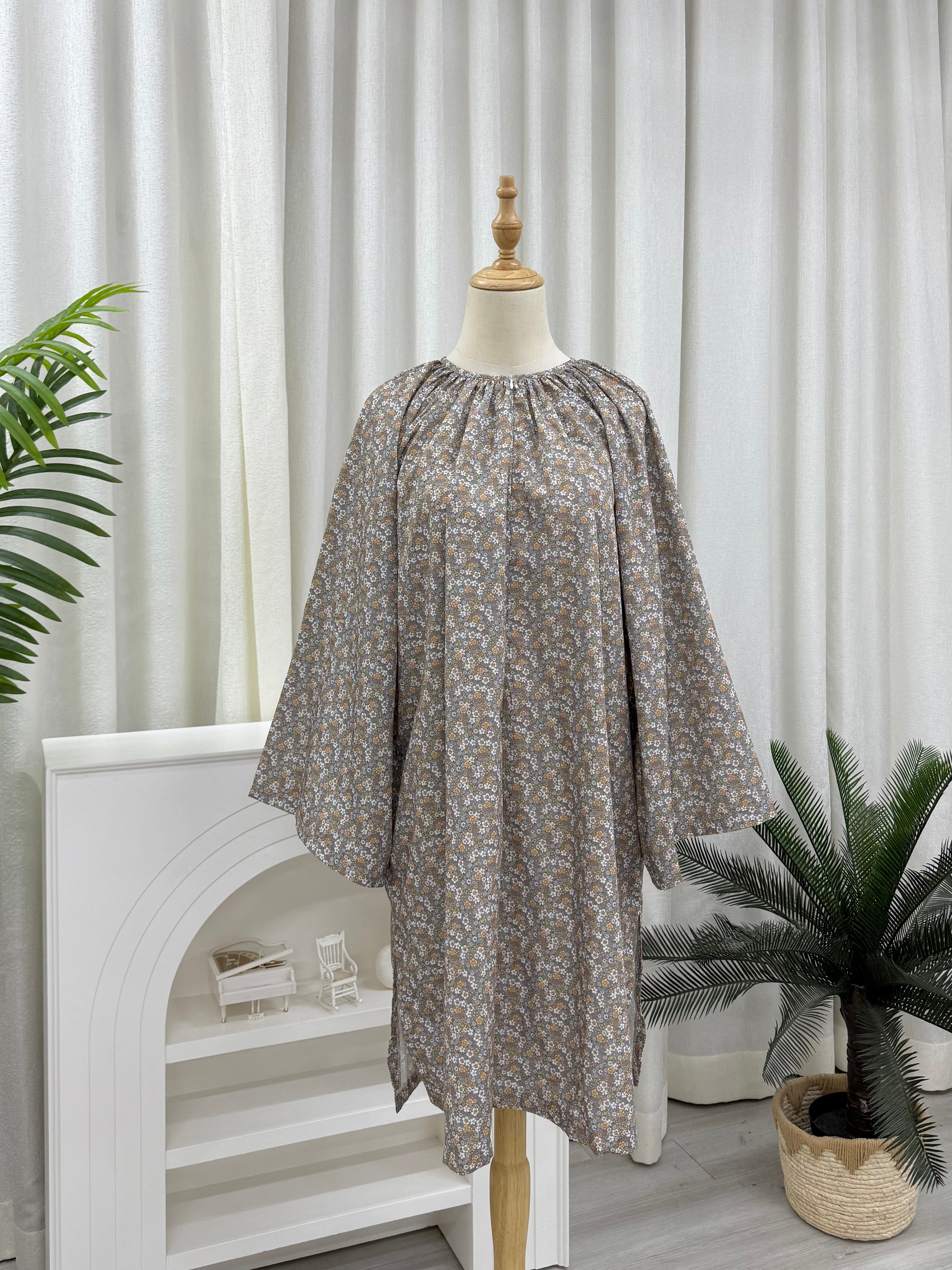 Oversized Cotton Raglan Tunic