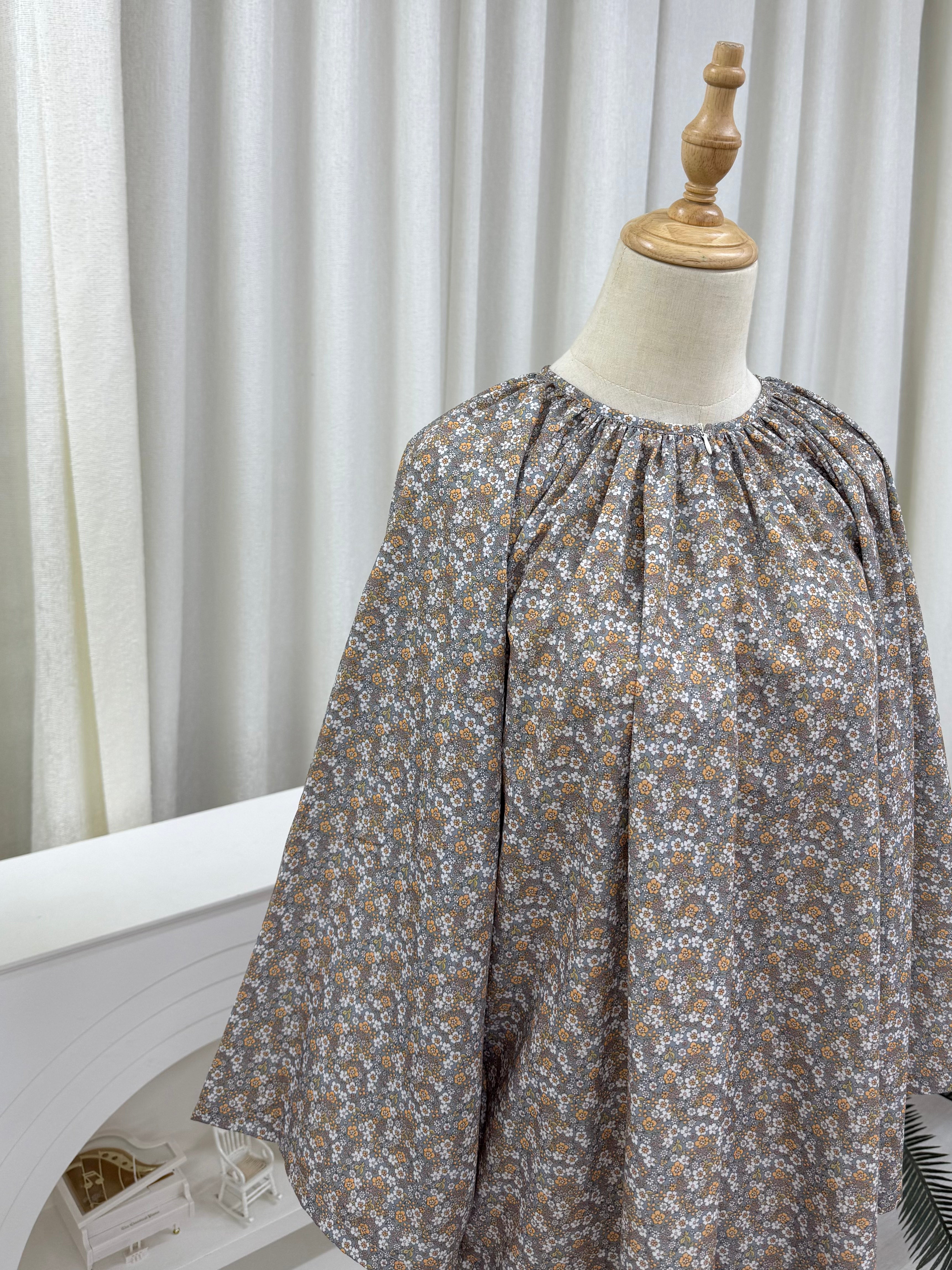 Oversized Cotton Raglan Tunic