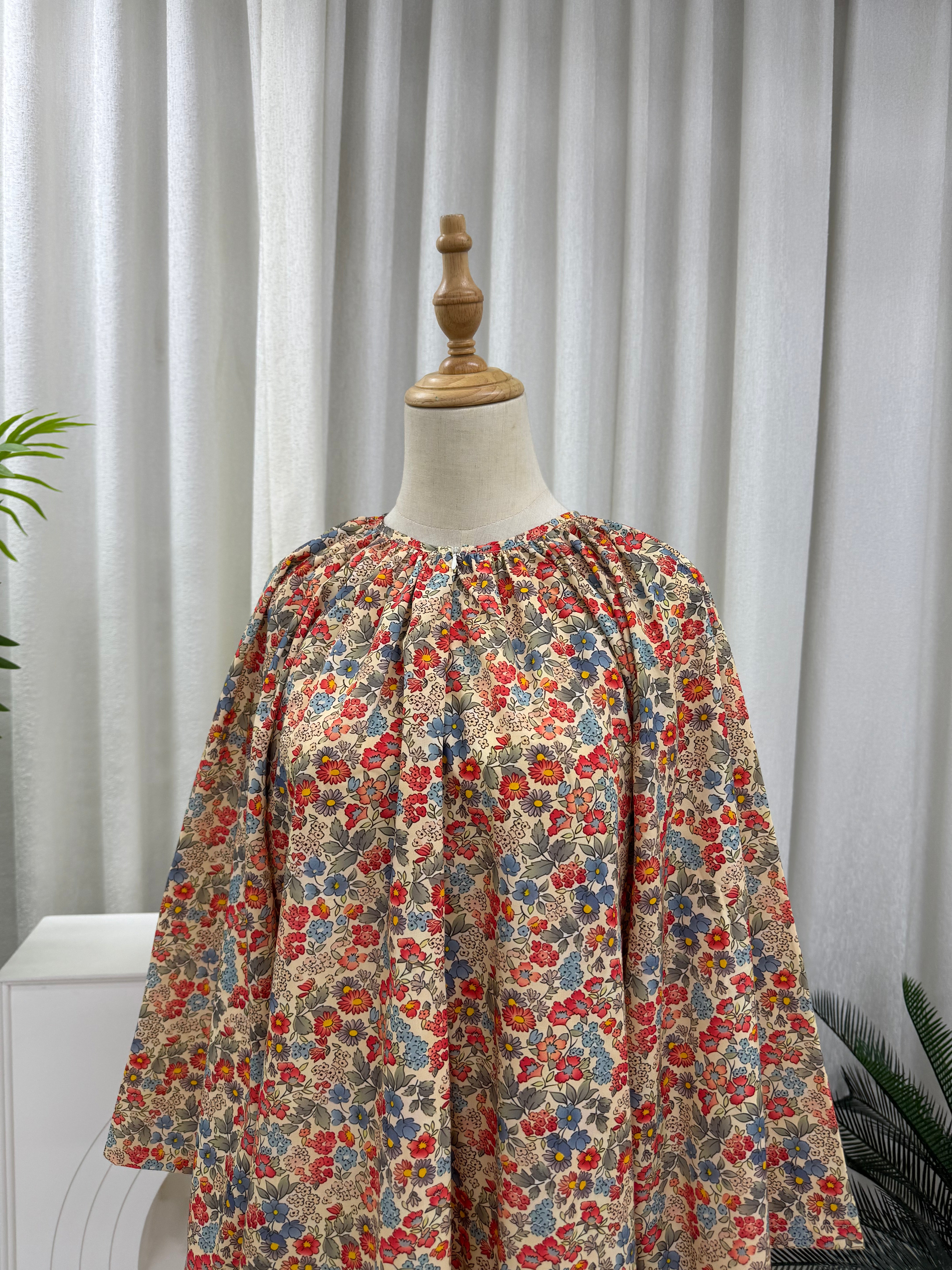 Oversized Cotton Raglan Tunic