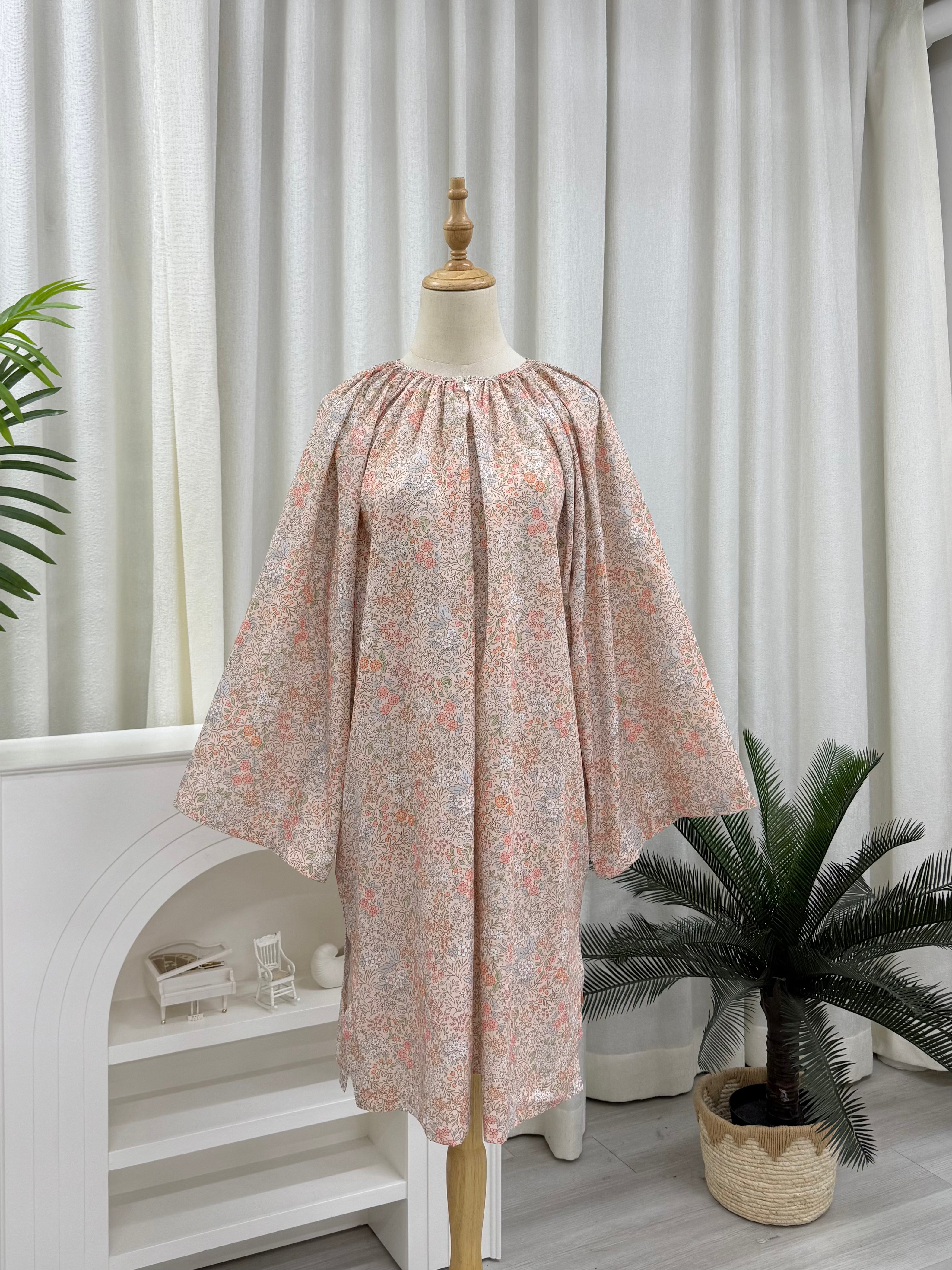 Oversized Cotton Raglan Tunic