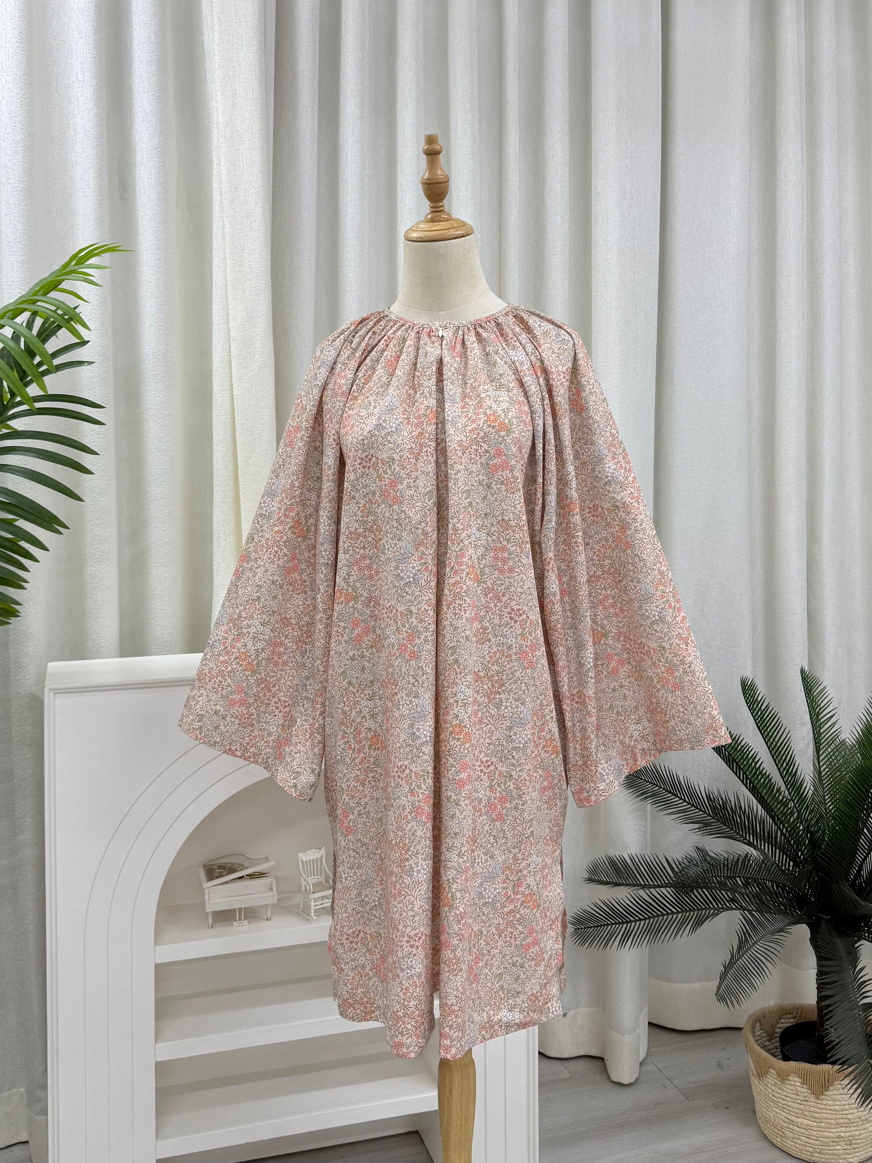 Oversized Cotton Raglan Tunic