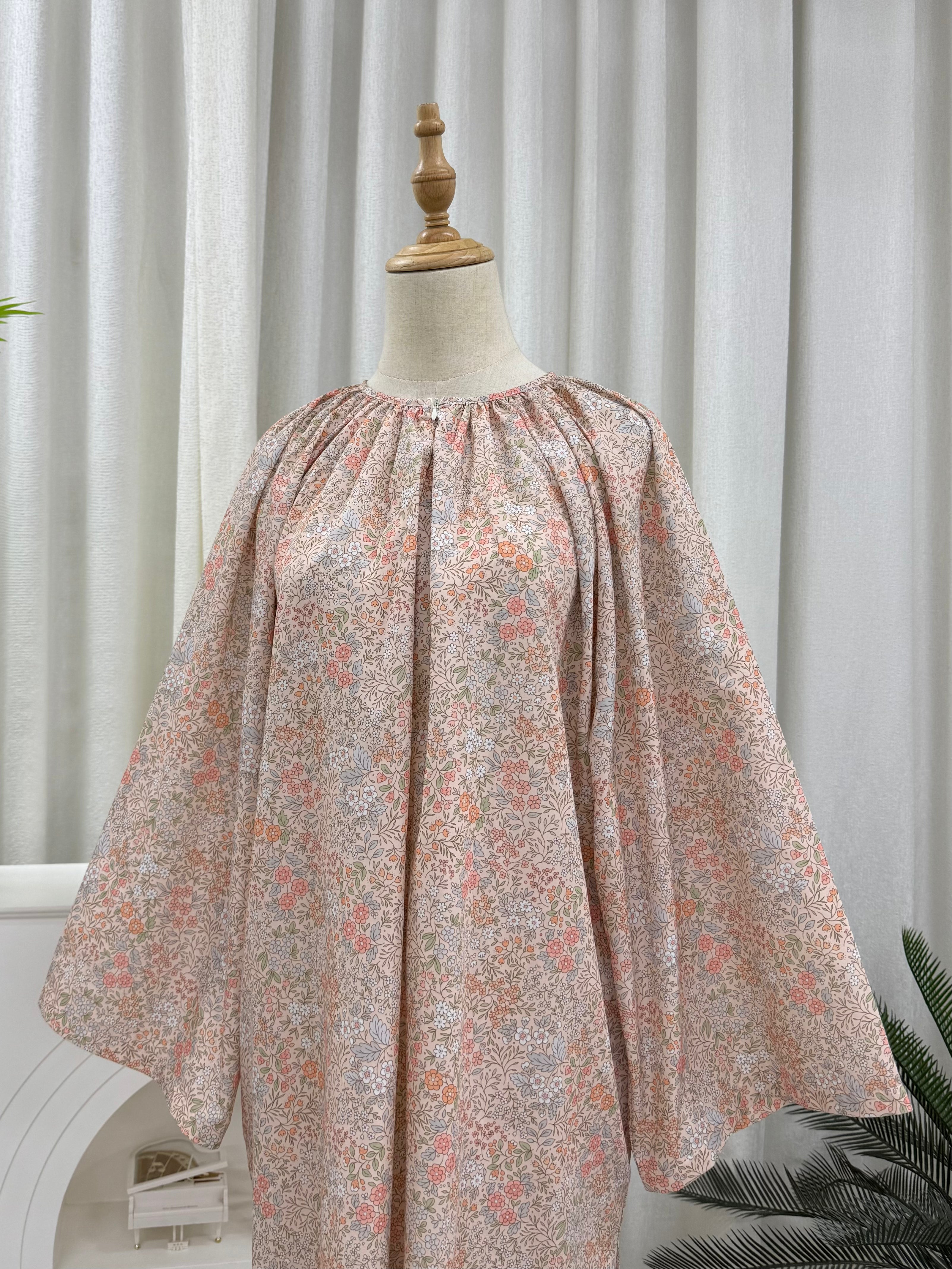 Oversized Cotton Raglan Tunic