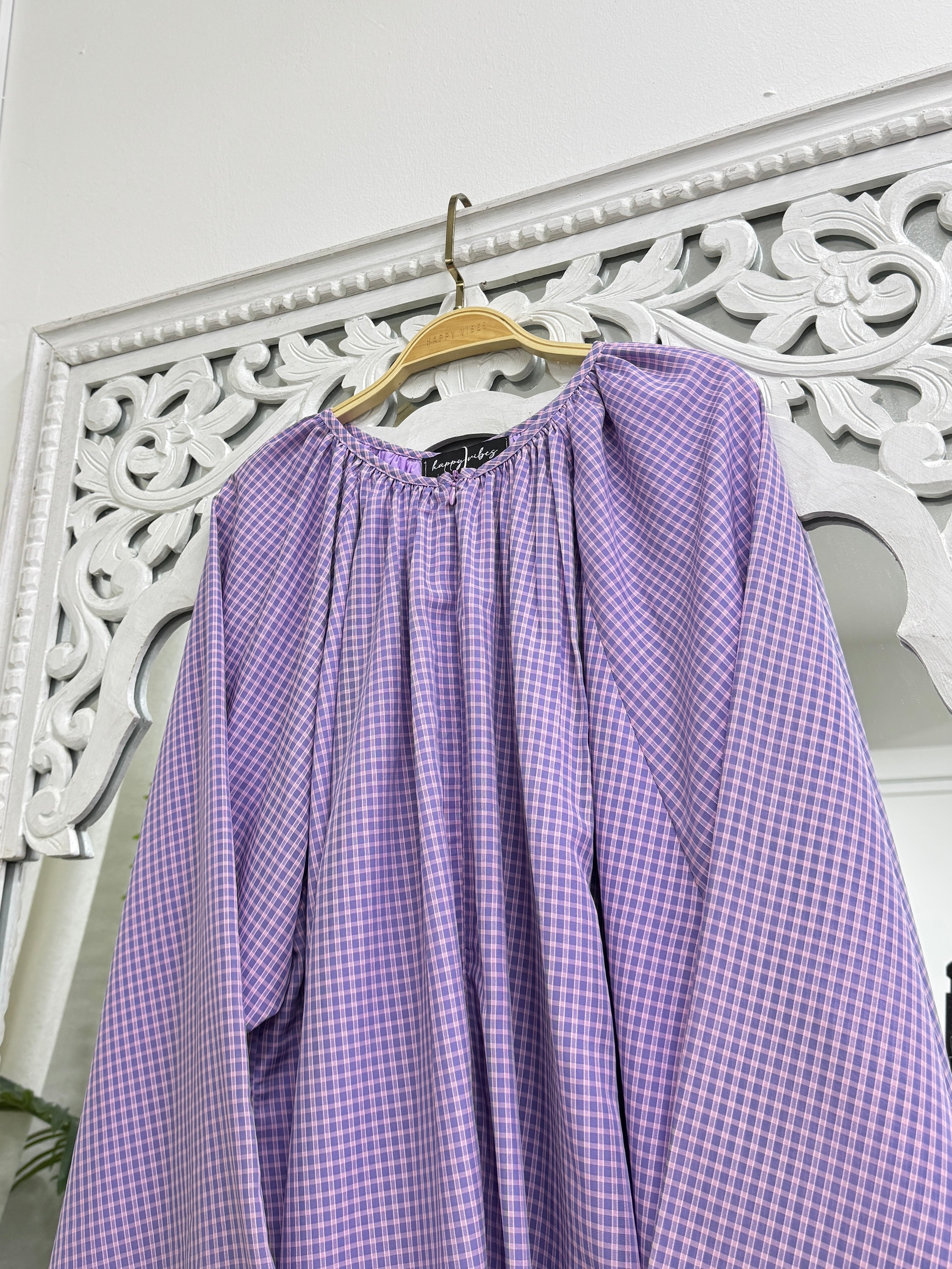 Sculpted Top - Vintage Gingham