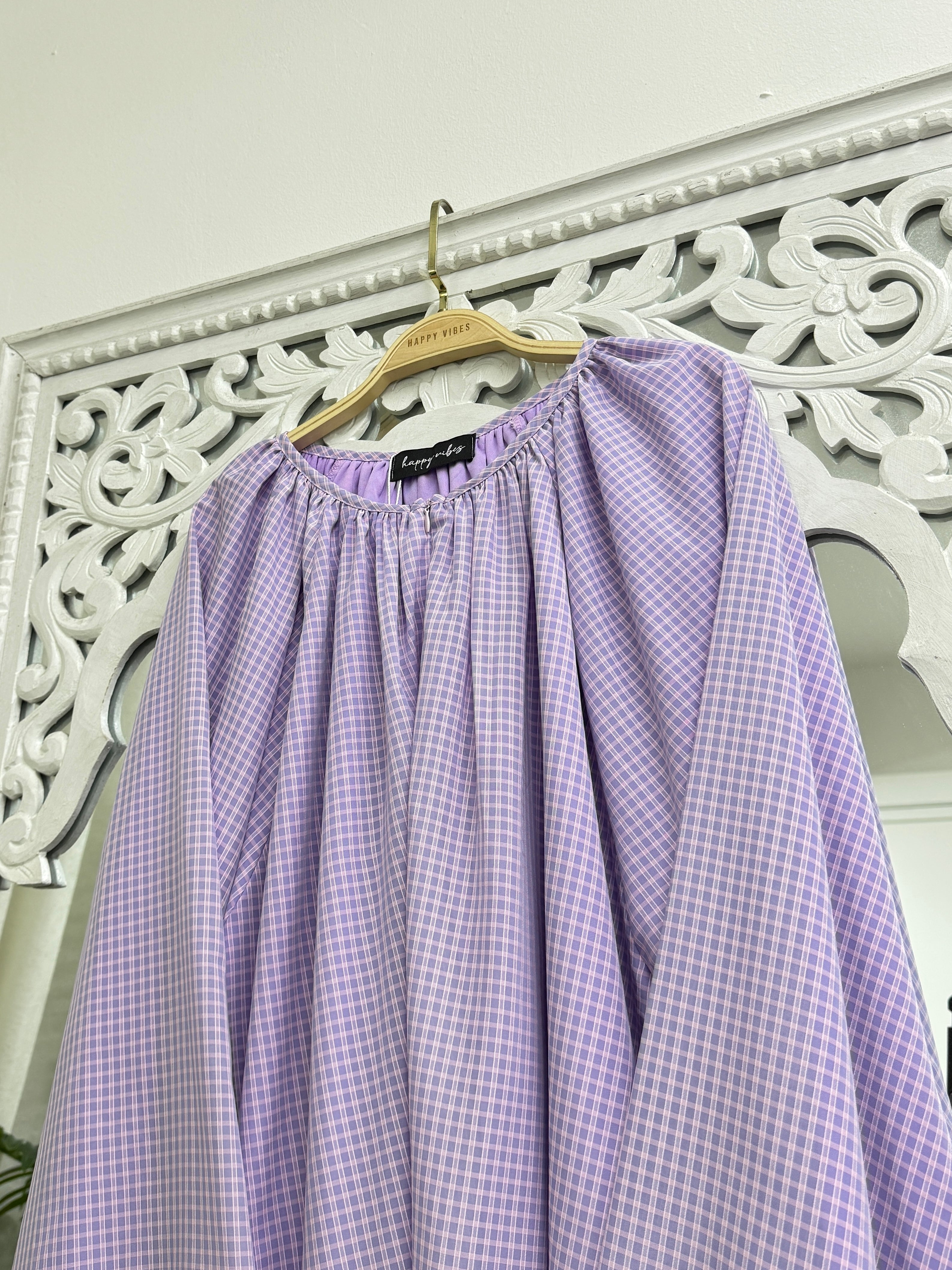 Sculpted Top - Vintage Gingham