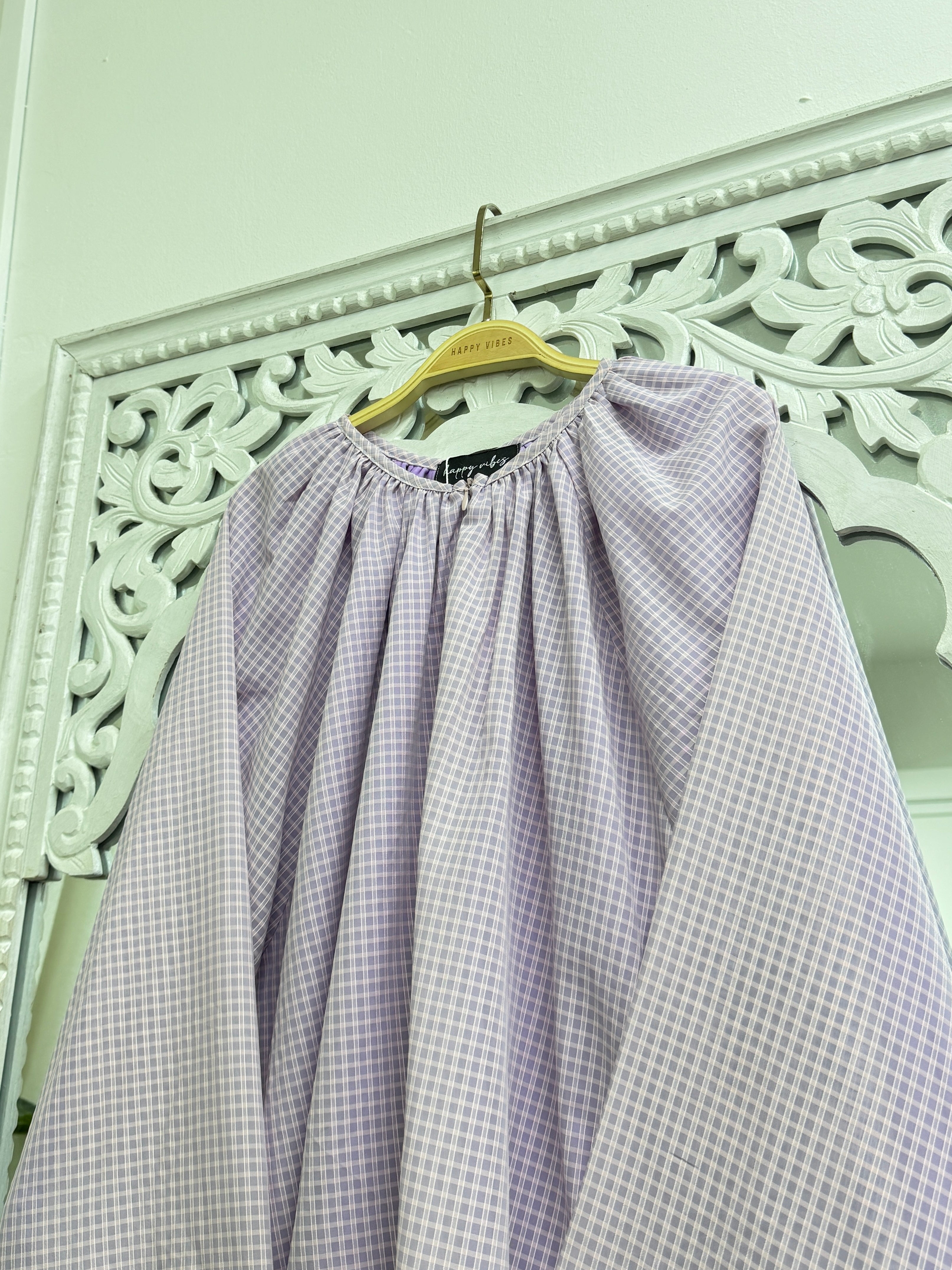 Sculpted Top - Vintage Gingham