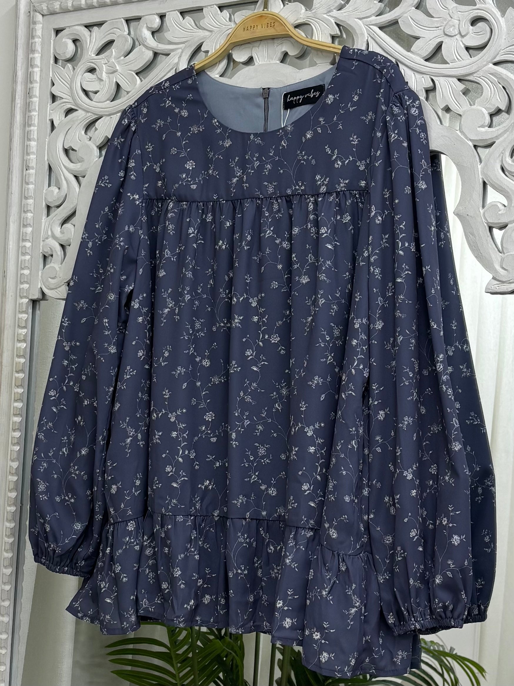Sofia Printed Ruffles Top