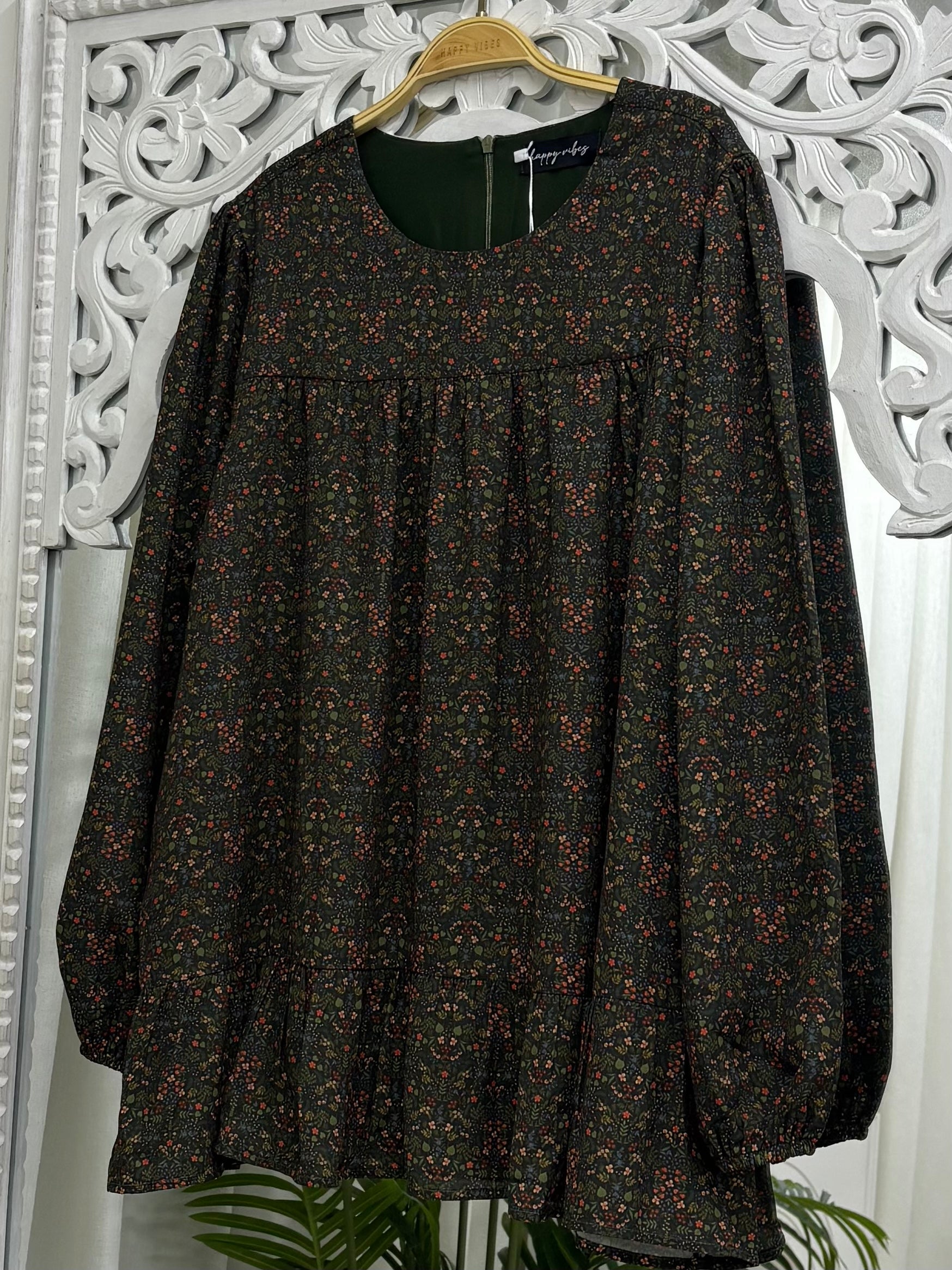 Sofia Printed Ruffles Top