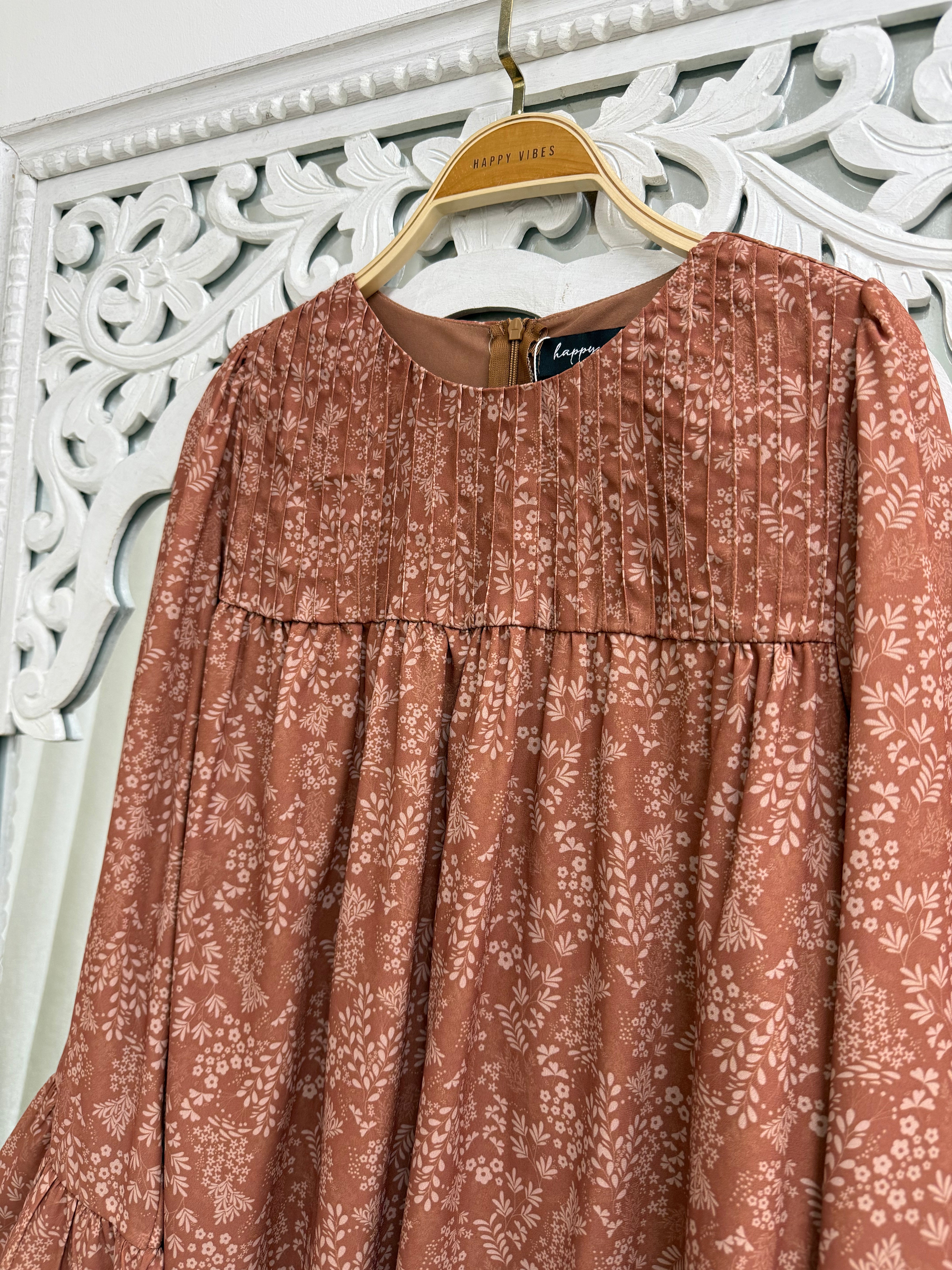 Ethereal Printed Flounce Top