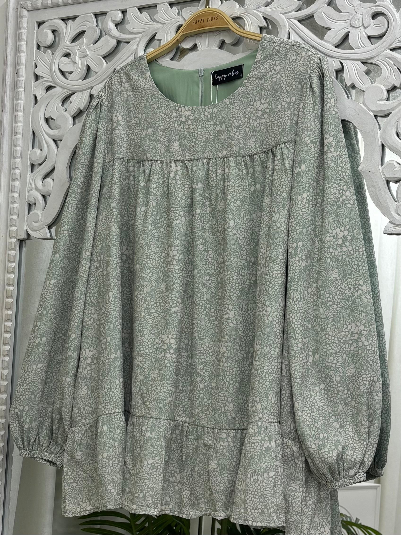 Sofia Printed Ruffles Top