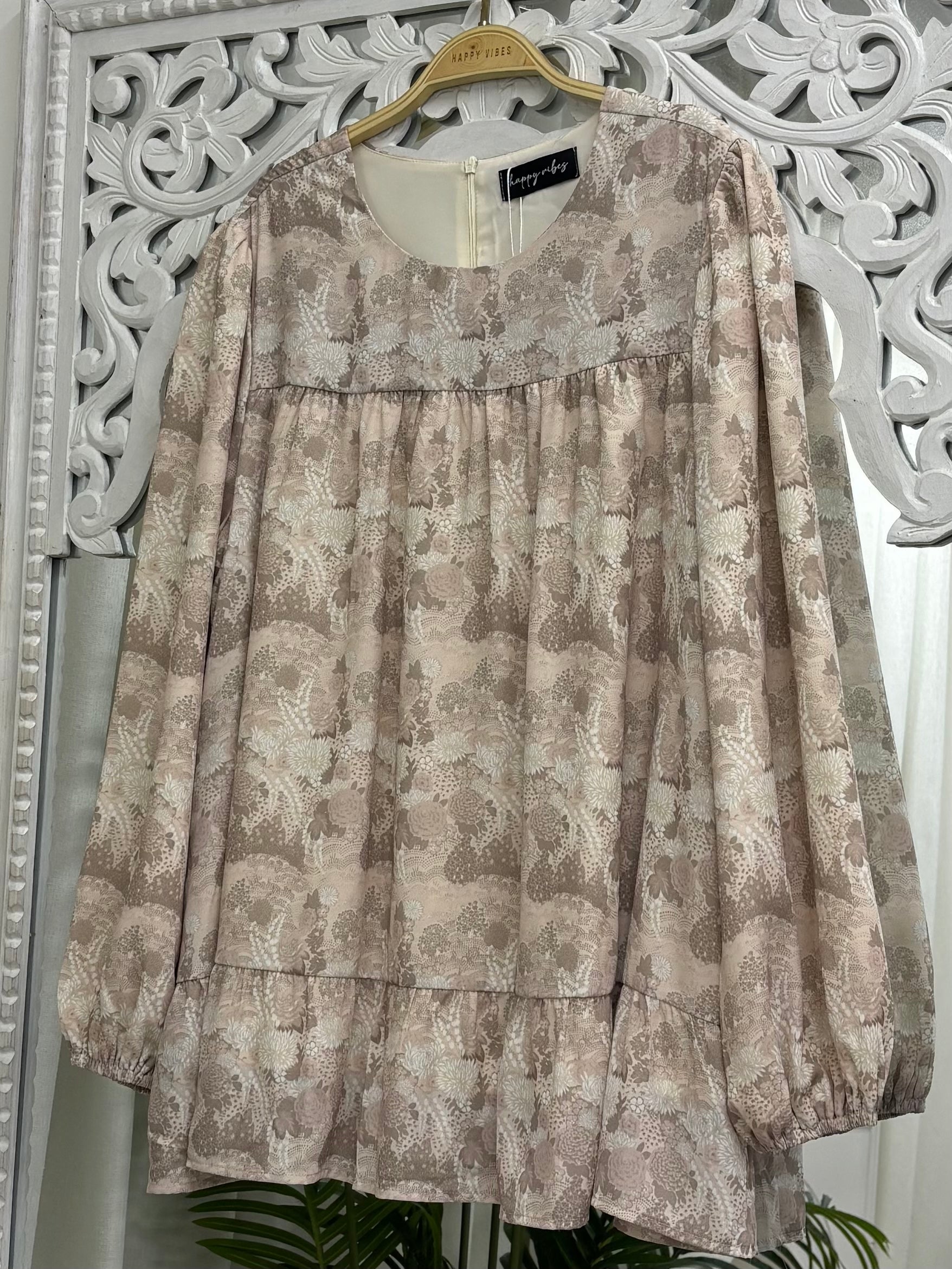 Sofia Printed Ruffles Top