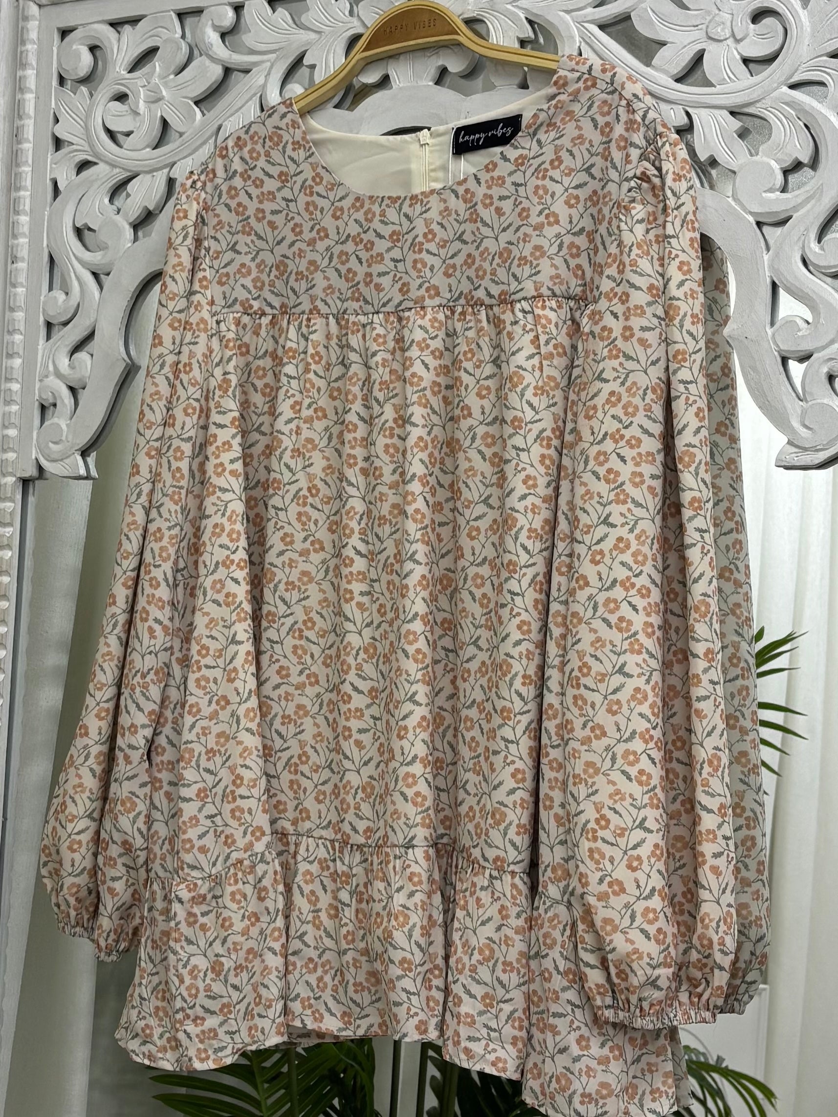 Sofia Printed Ruffles Top