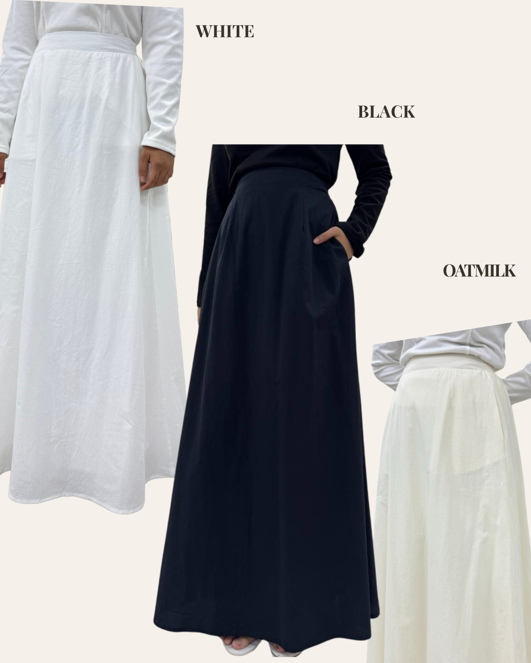 The A-line Crushed Cotton Skirt Edit