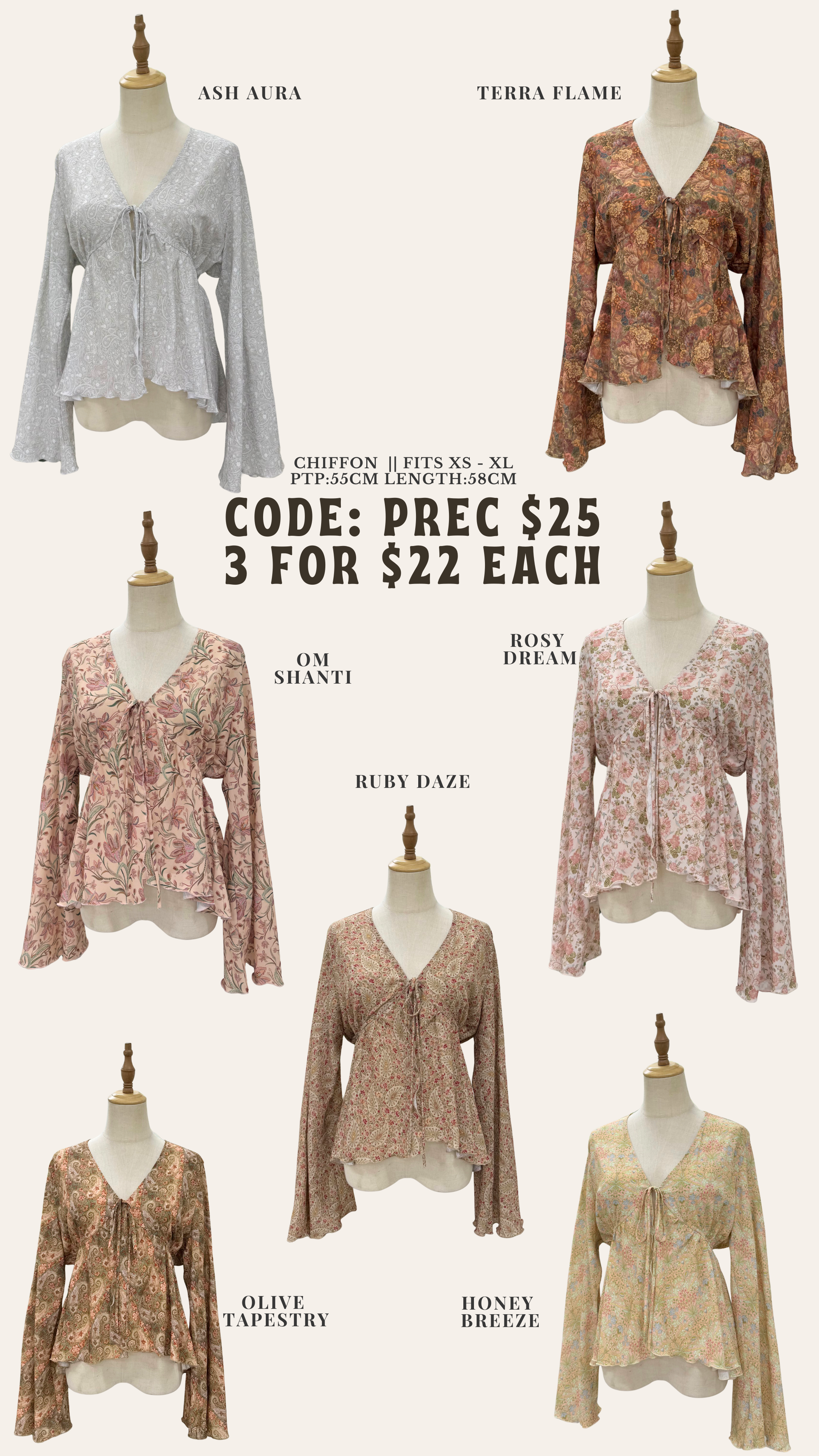 Printed Ruffle Empire Cardigan Preorder