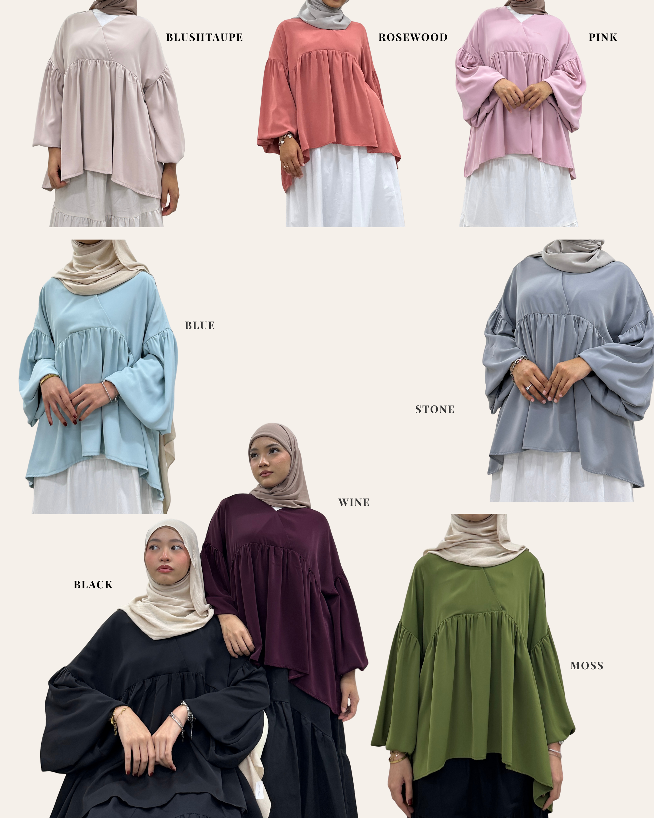 Kimora Top - Solids Fits XS - 3XL