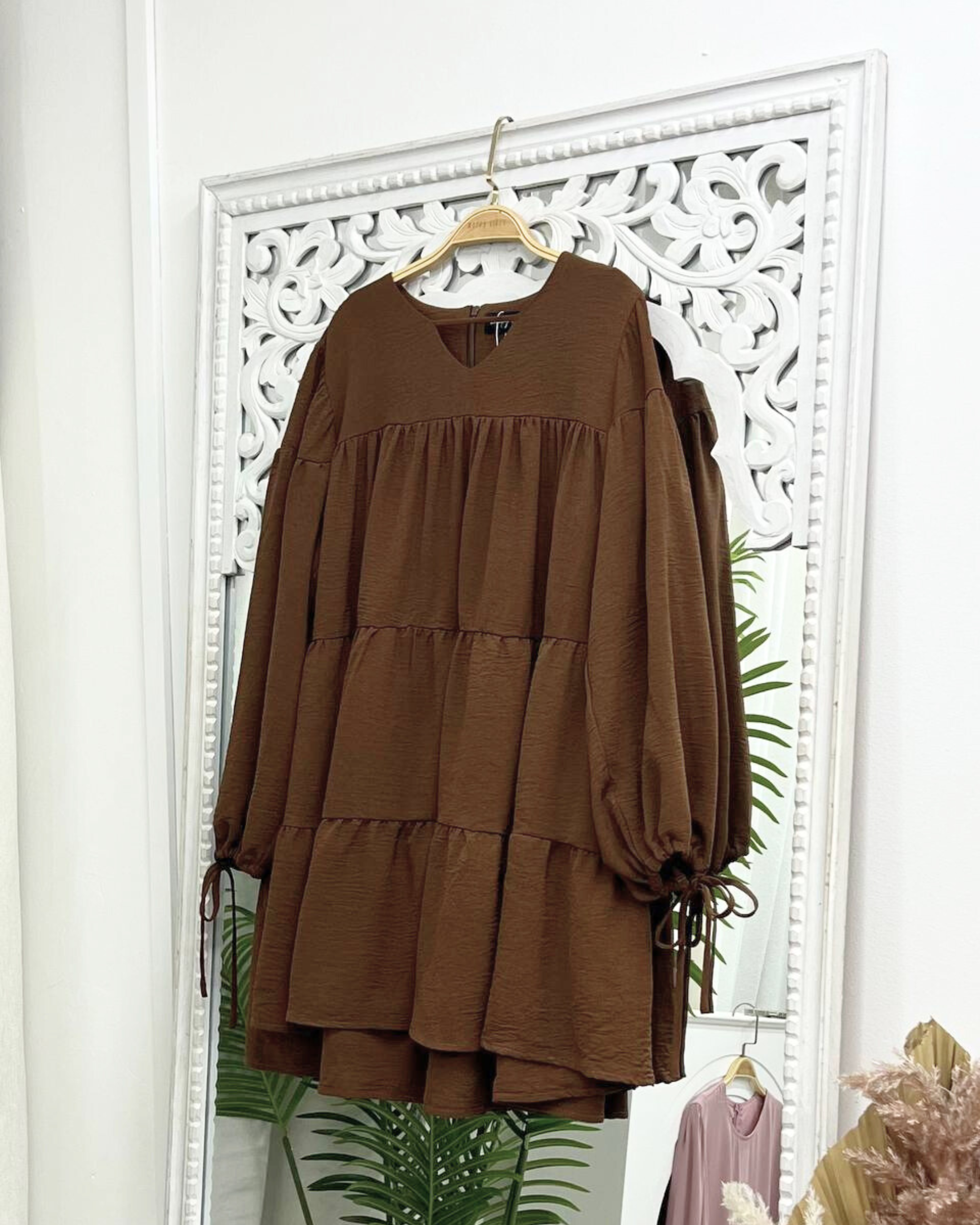 Ellie Tiered Tunic - Crinkle HV Label