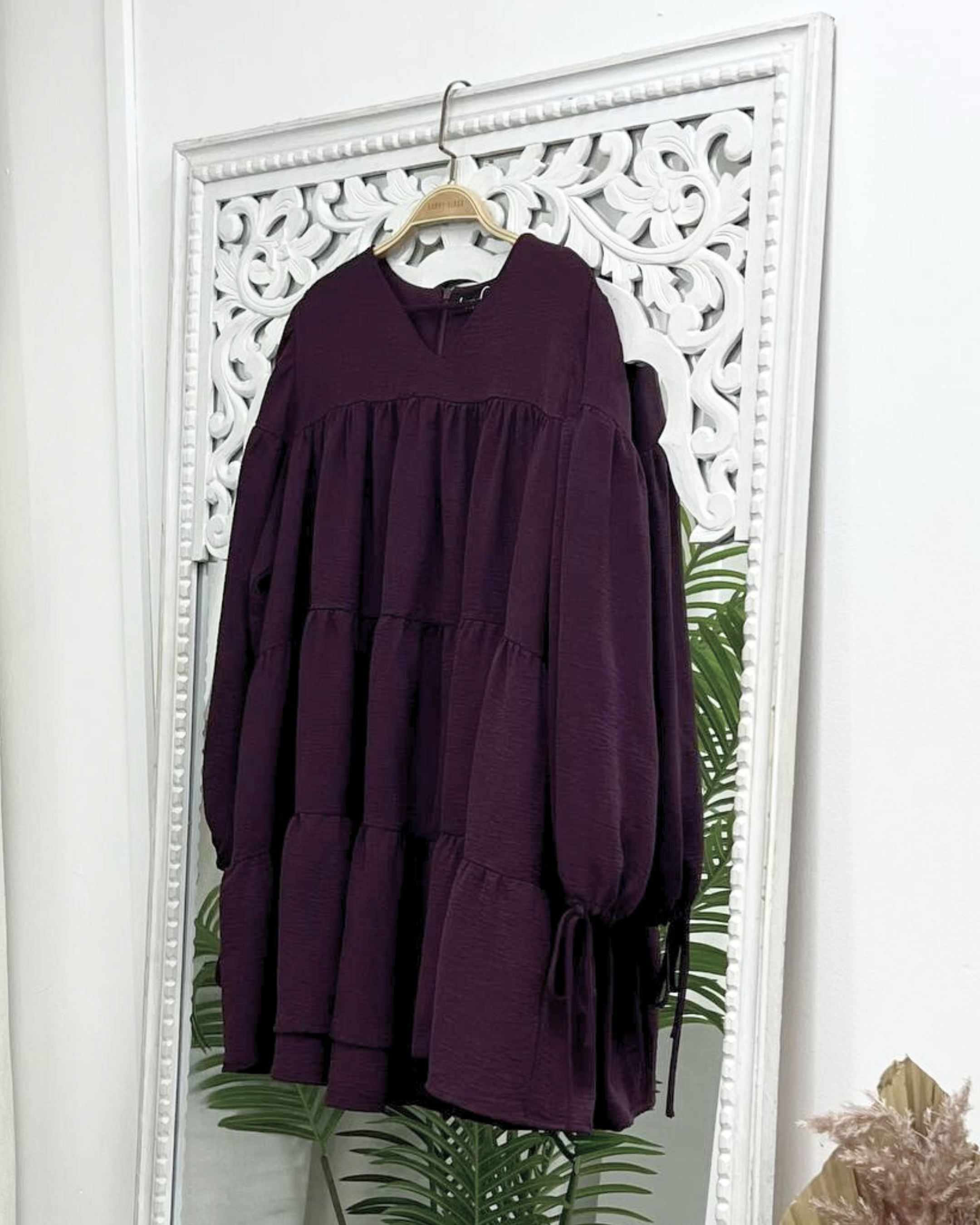 Ellie Tiered Tunic - Crinkle HV Label