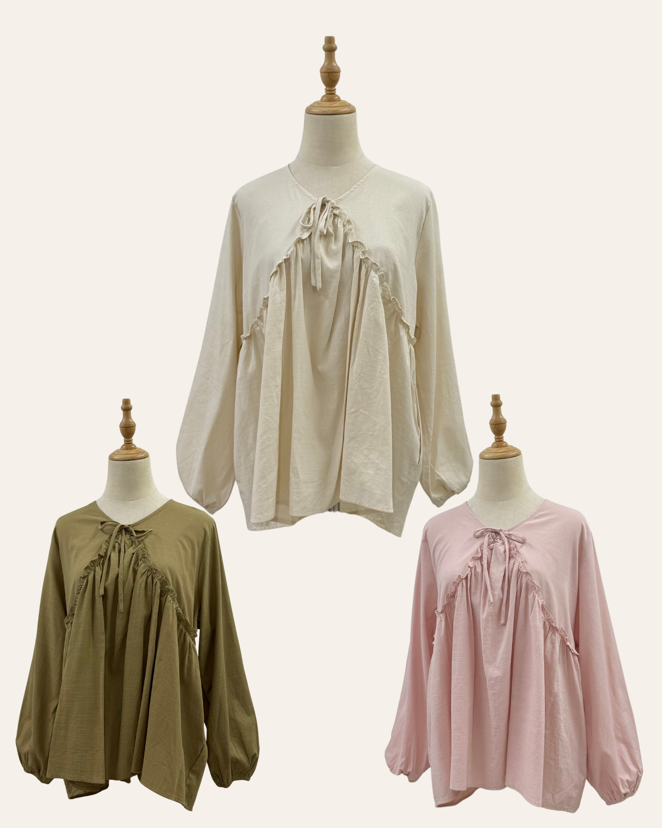 Ruffle Empire Top HV Label