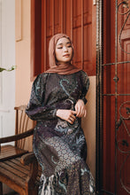 Load image into Gallery viewer, Batik Square Neck Ruffle Dress - Nafisah
