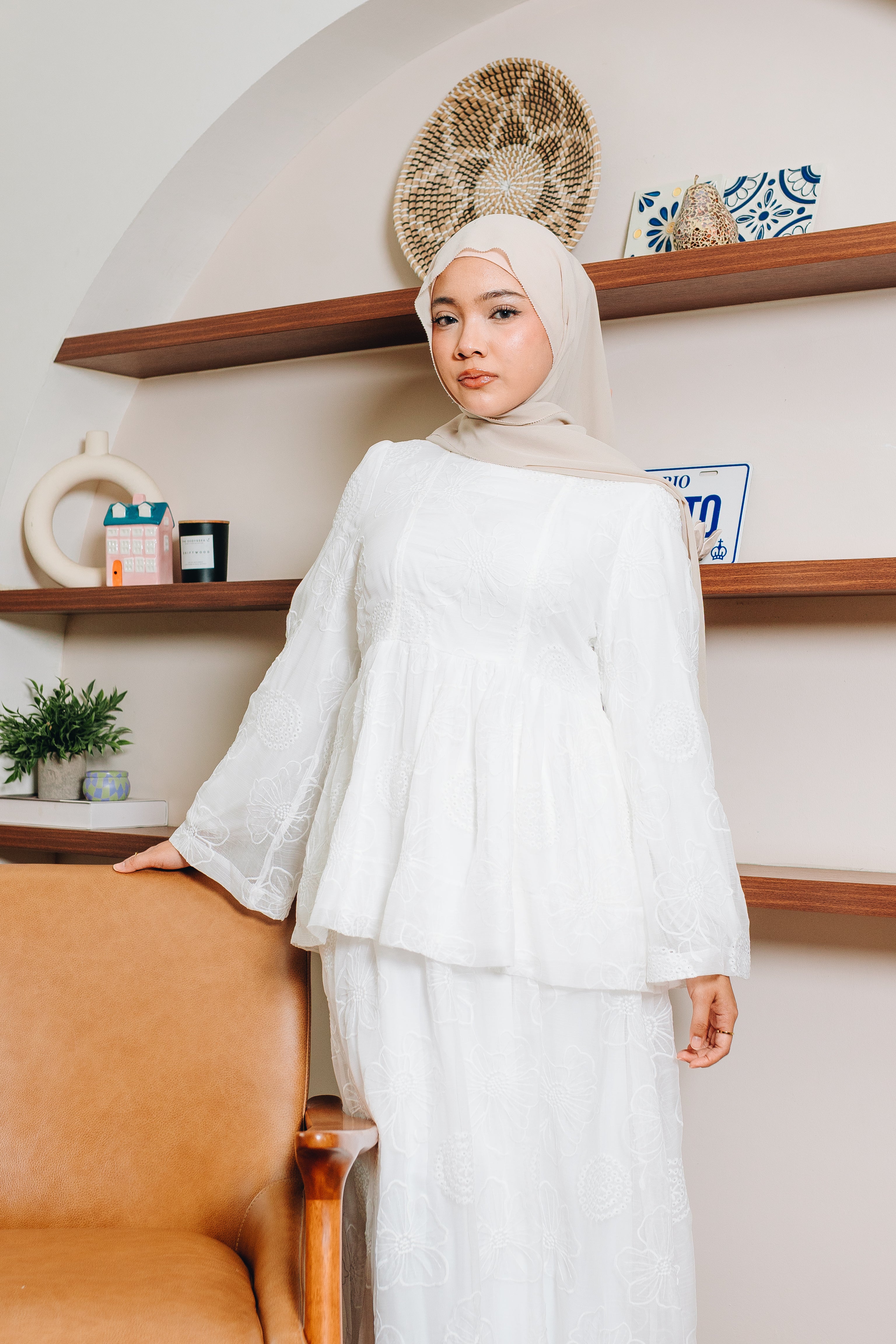 Milkflower Bloom Peplum Set