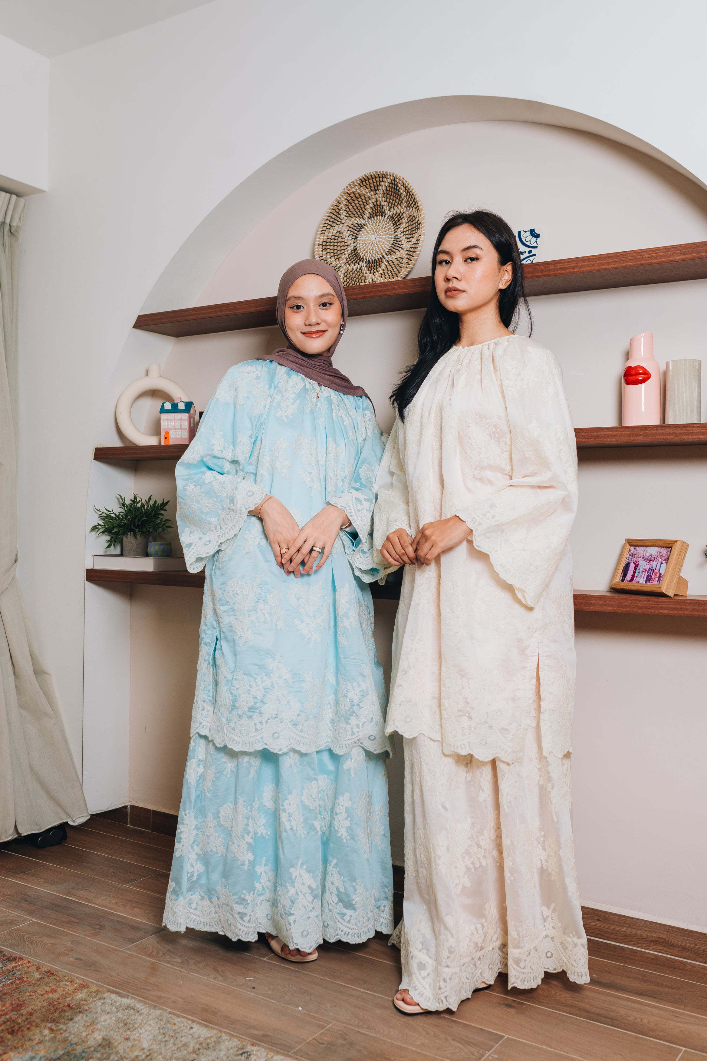 Qeena Organza Skirt Set HV Label