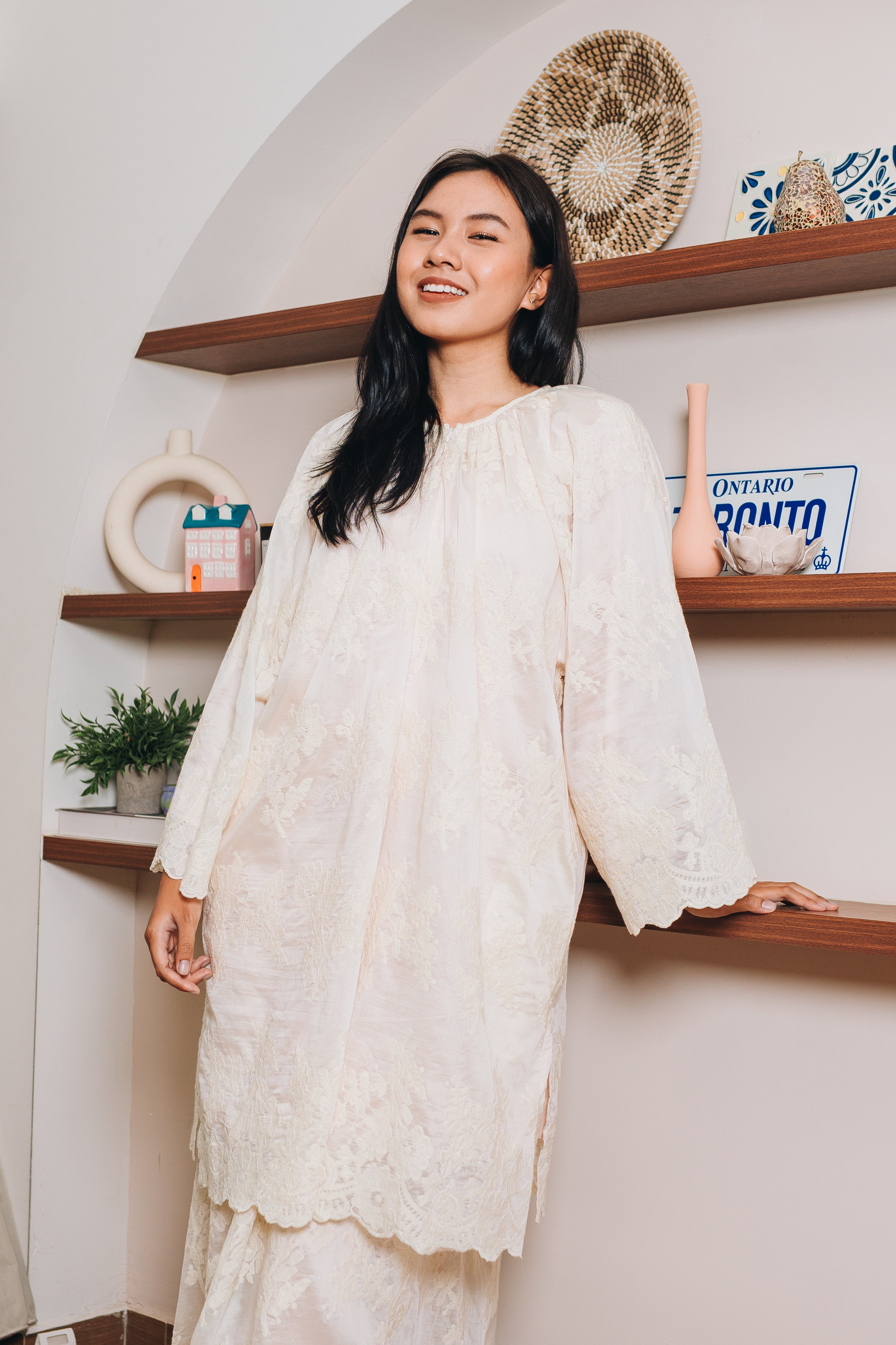 Qeena Organza Skirt Set HV Label