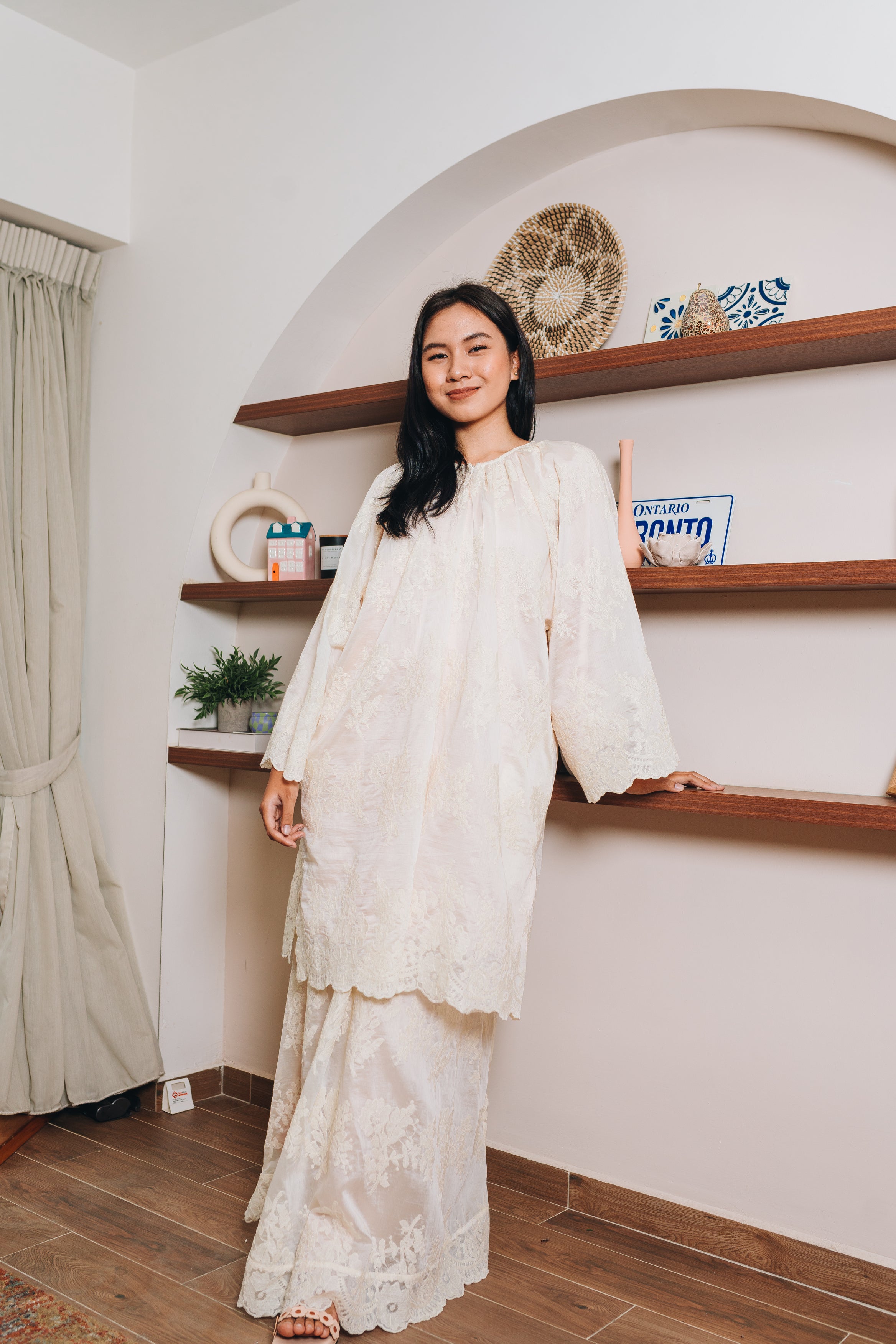 Qeena Organza Skirt Set HV Label