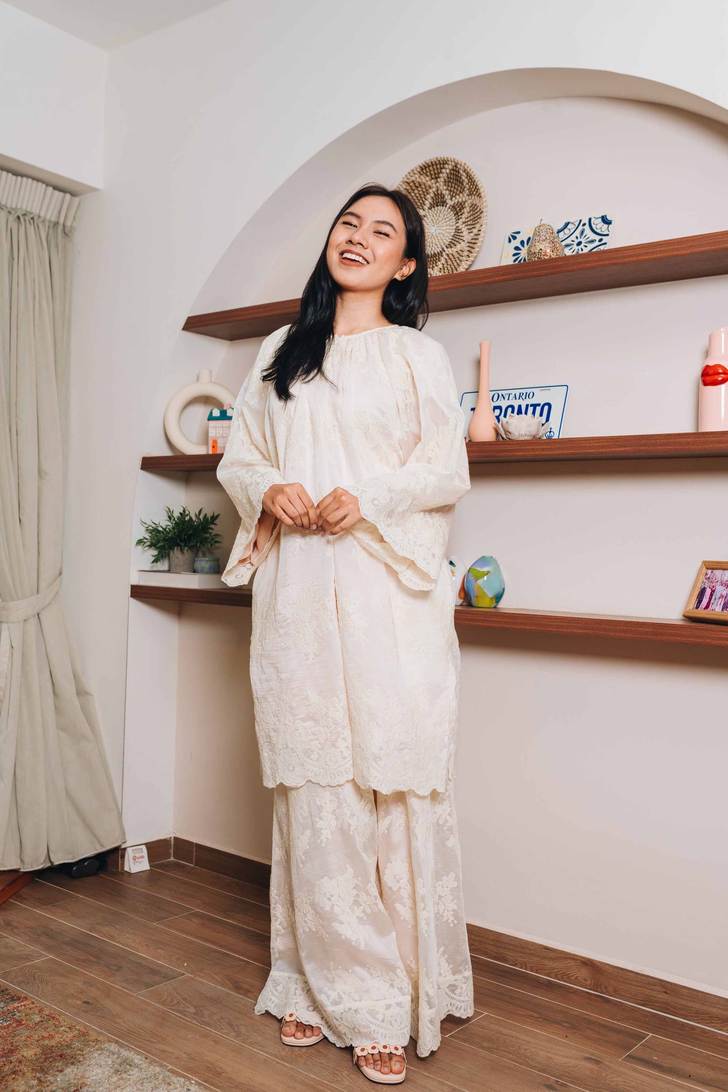 Qeena Organza Skirt Set HV Label