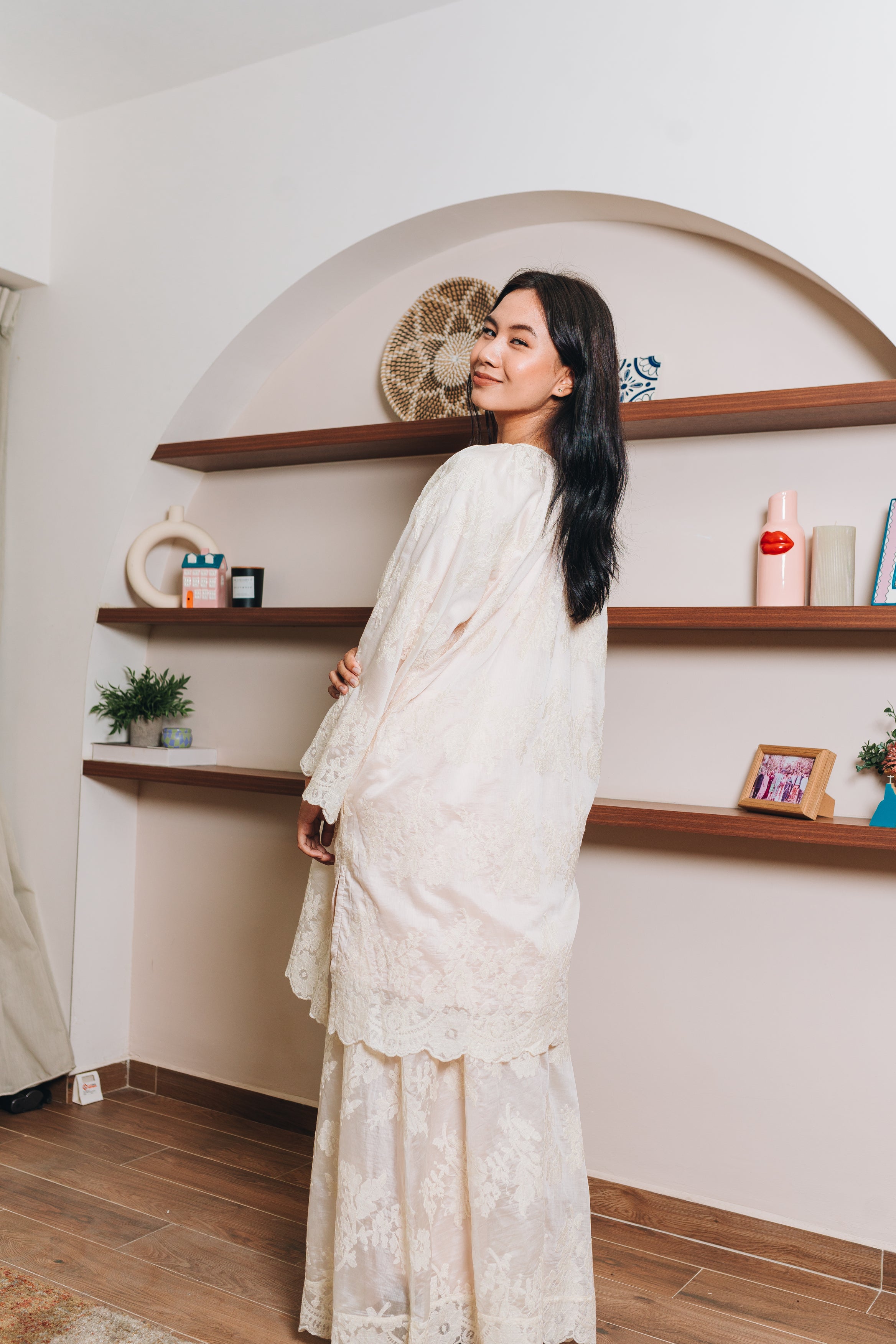 Qeena Organza Skirt Set HV Label