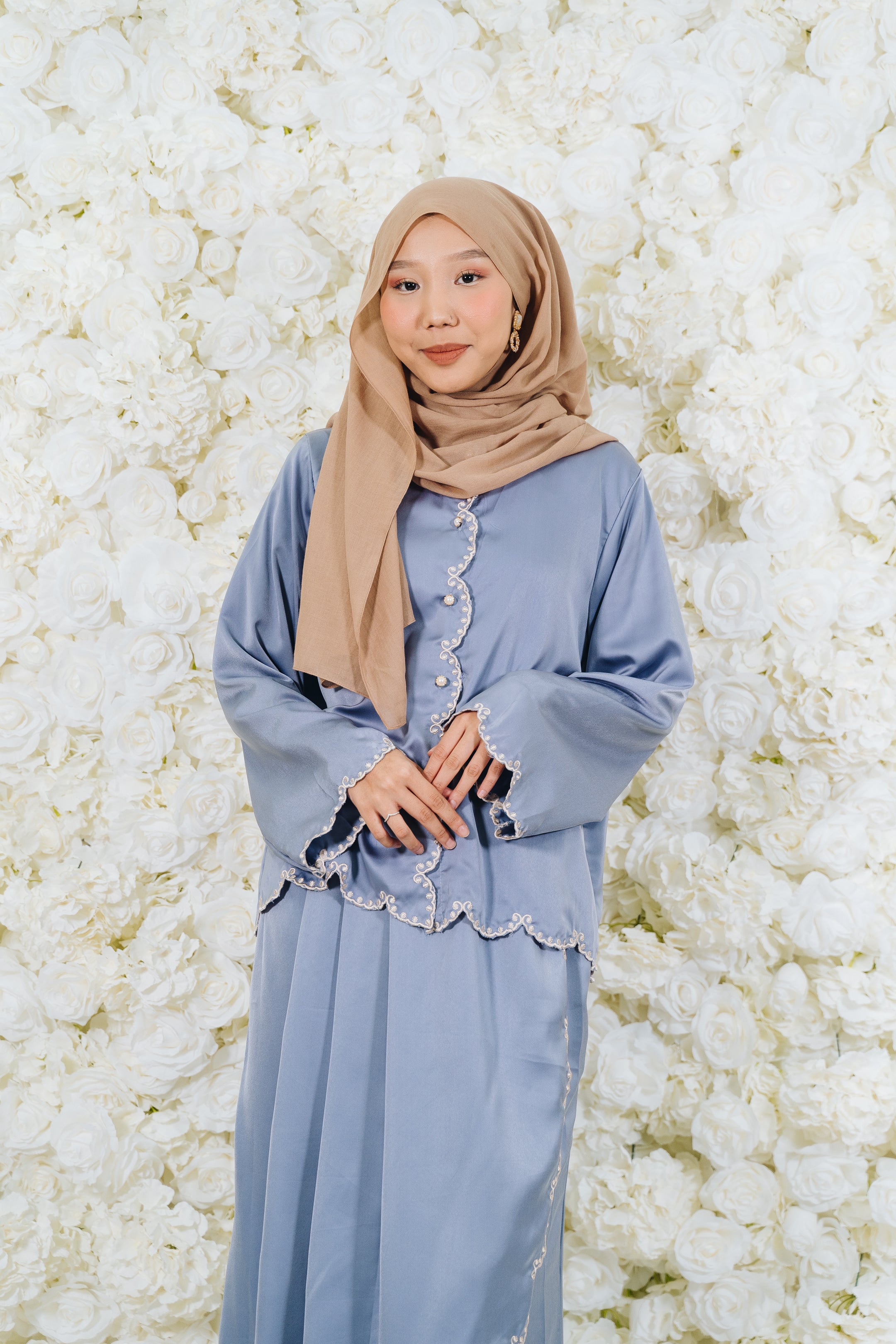 Mira Round Sulam Skirt Set