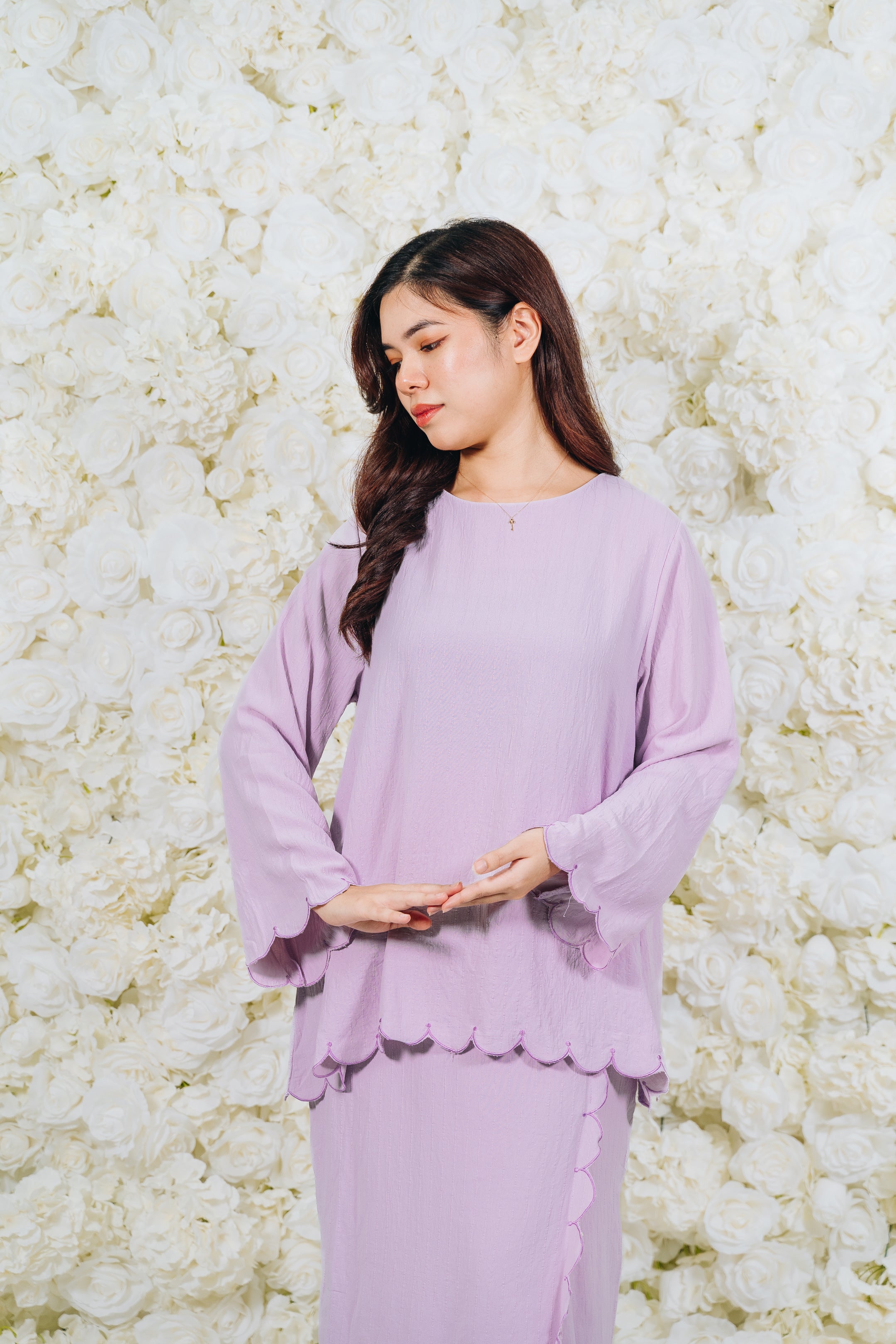 Ivory Sulam Kurung Set