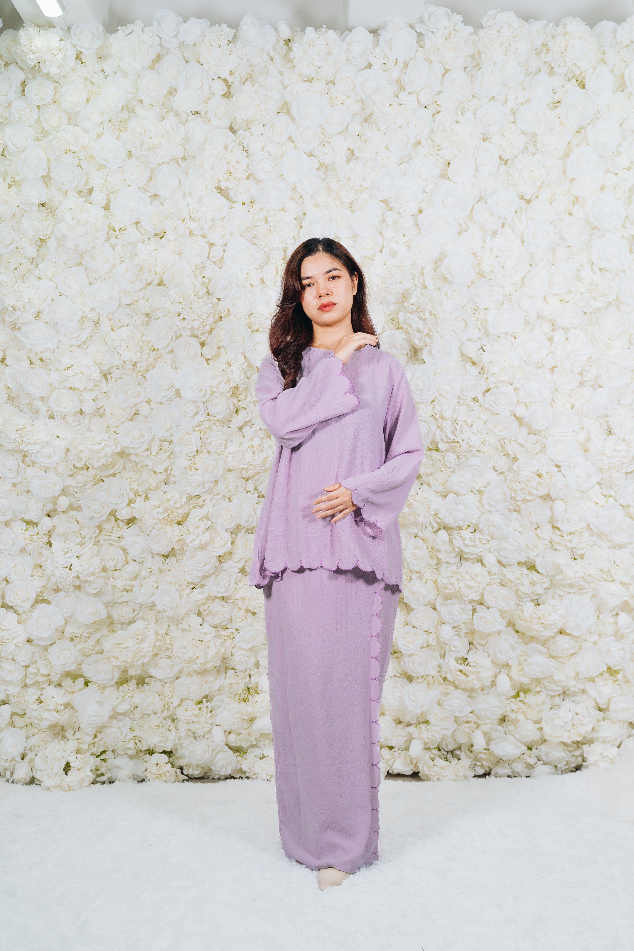 Ivory Sulam Kurung Set