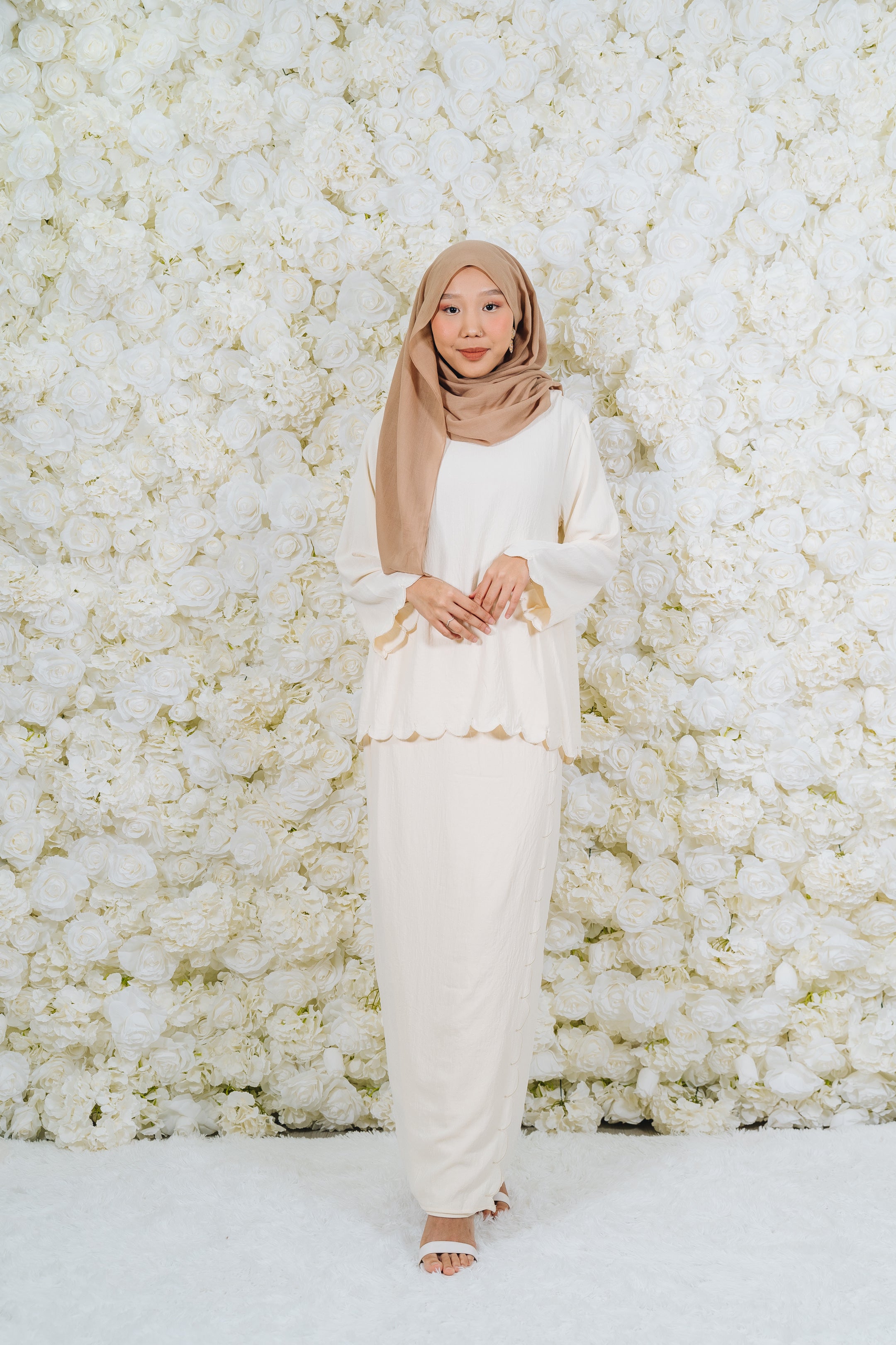 Ivory Sulam Kurung Set