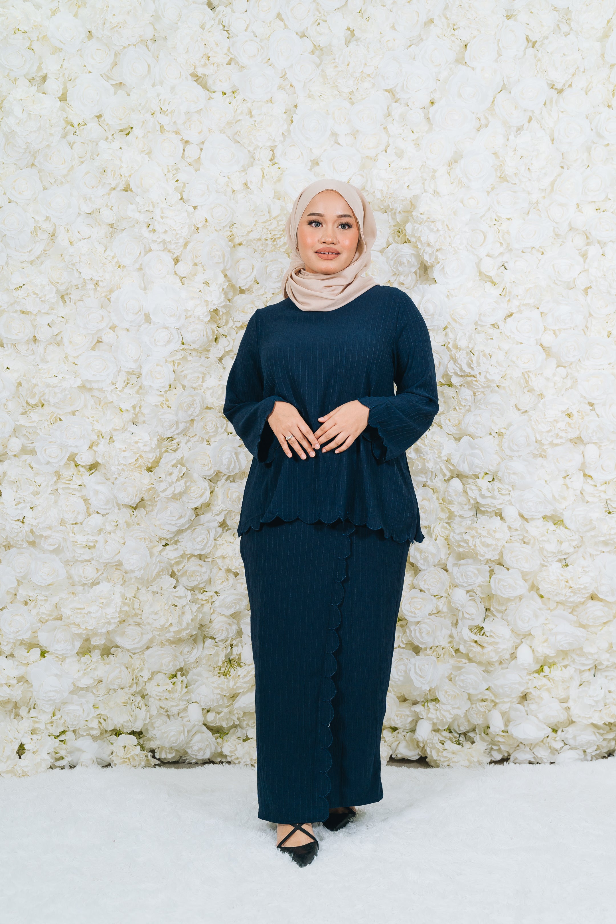 Ivory Sulam Kurung Set