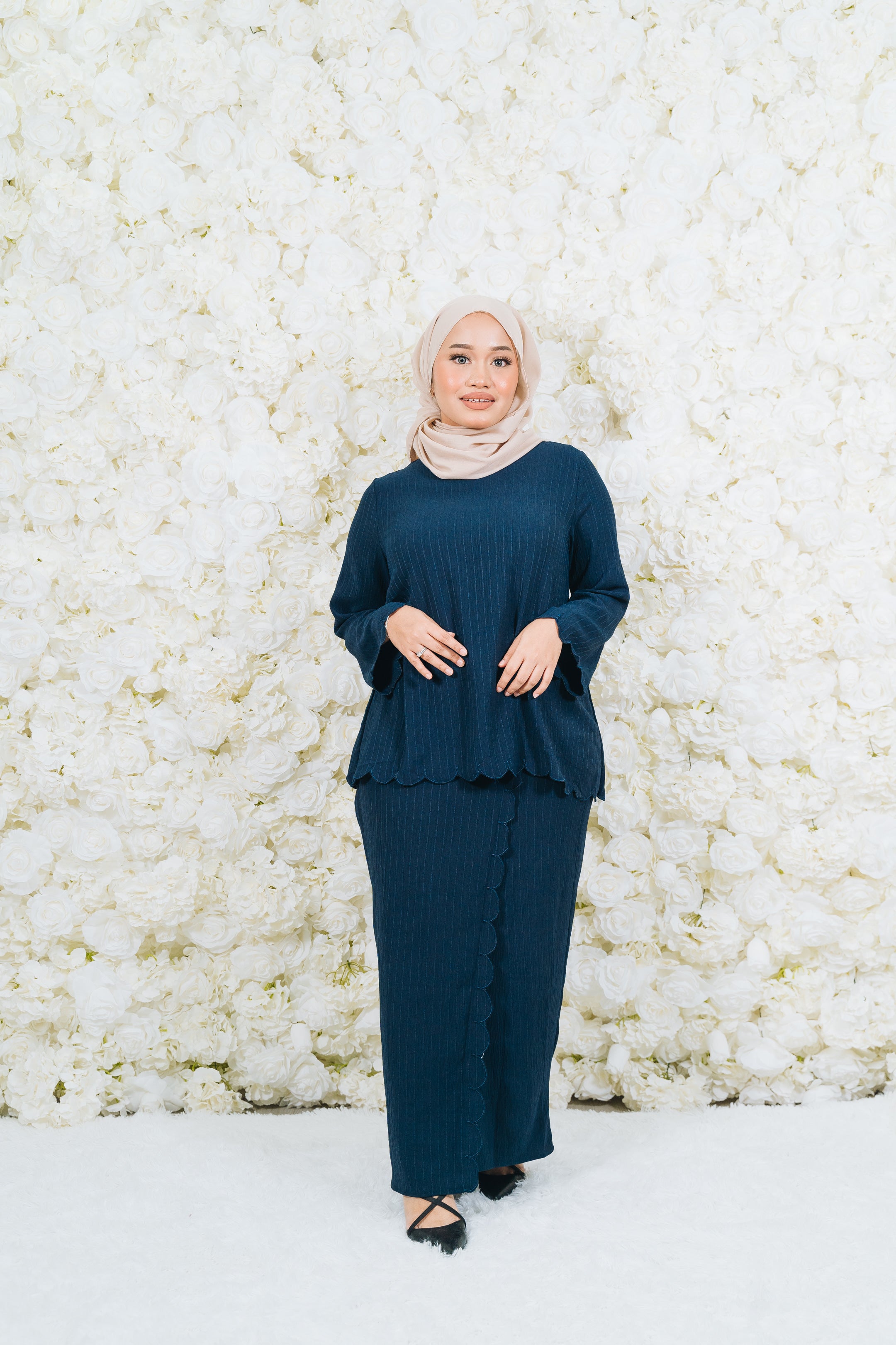 Ivory Sulam Kurung Set