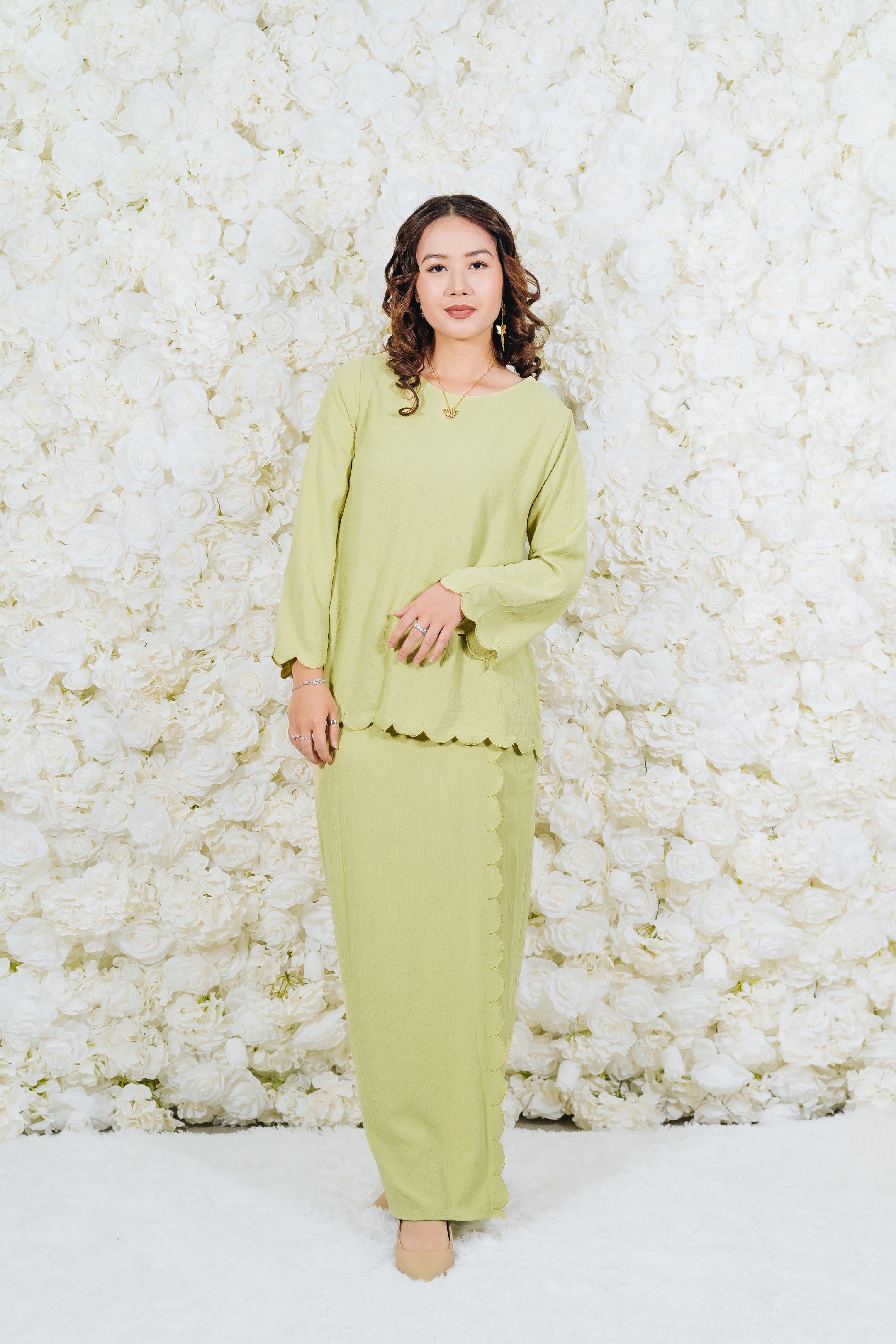 Ivory Sulam Kurung Set